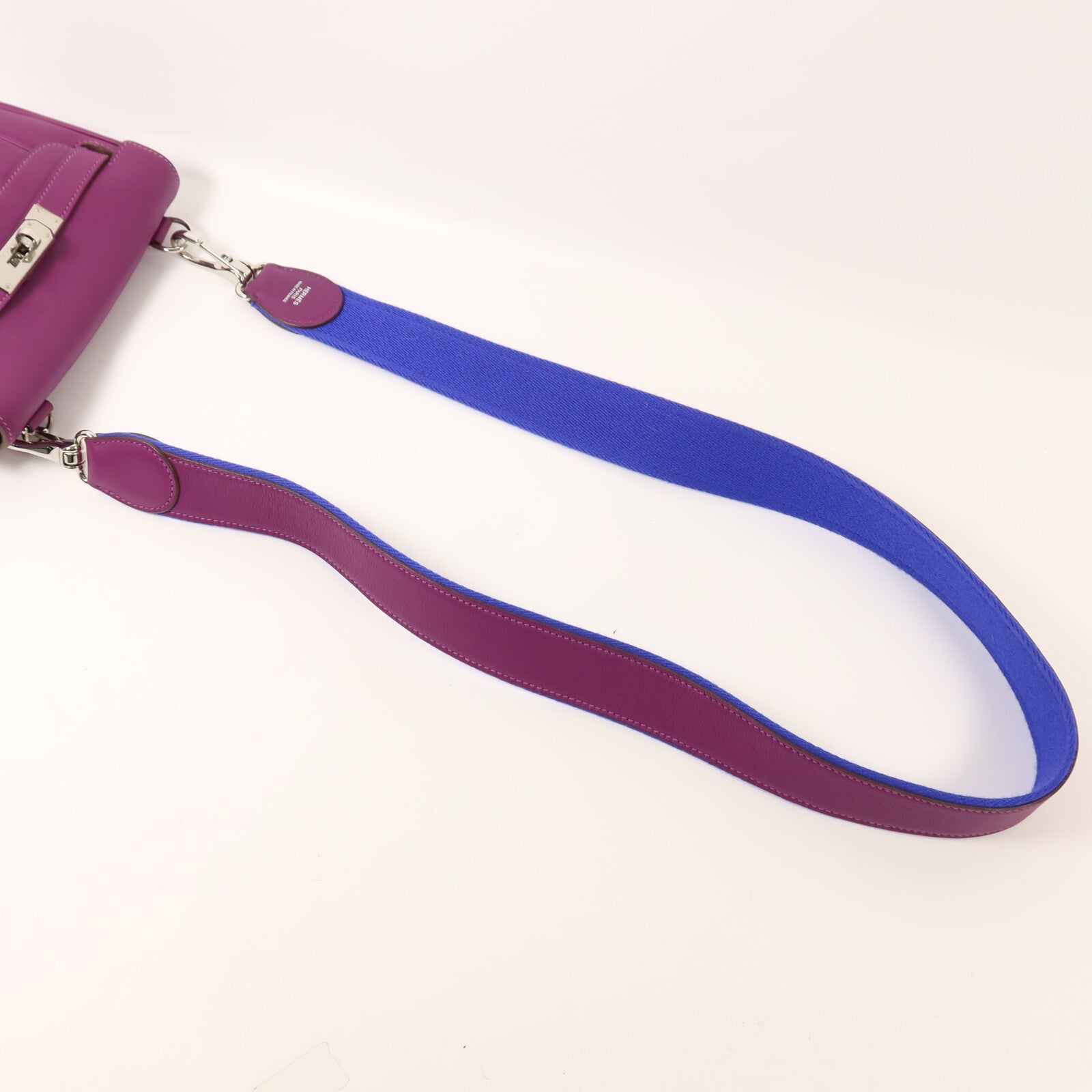 HERMES Swift皮革Berline Mini肩背袋Anemone