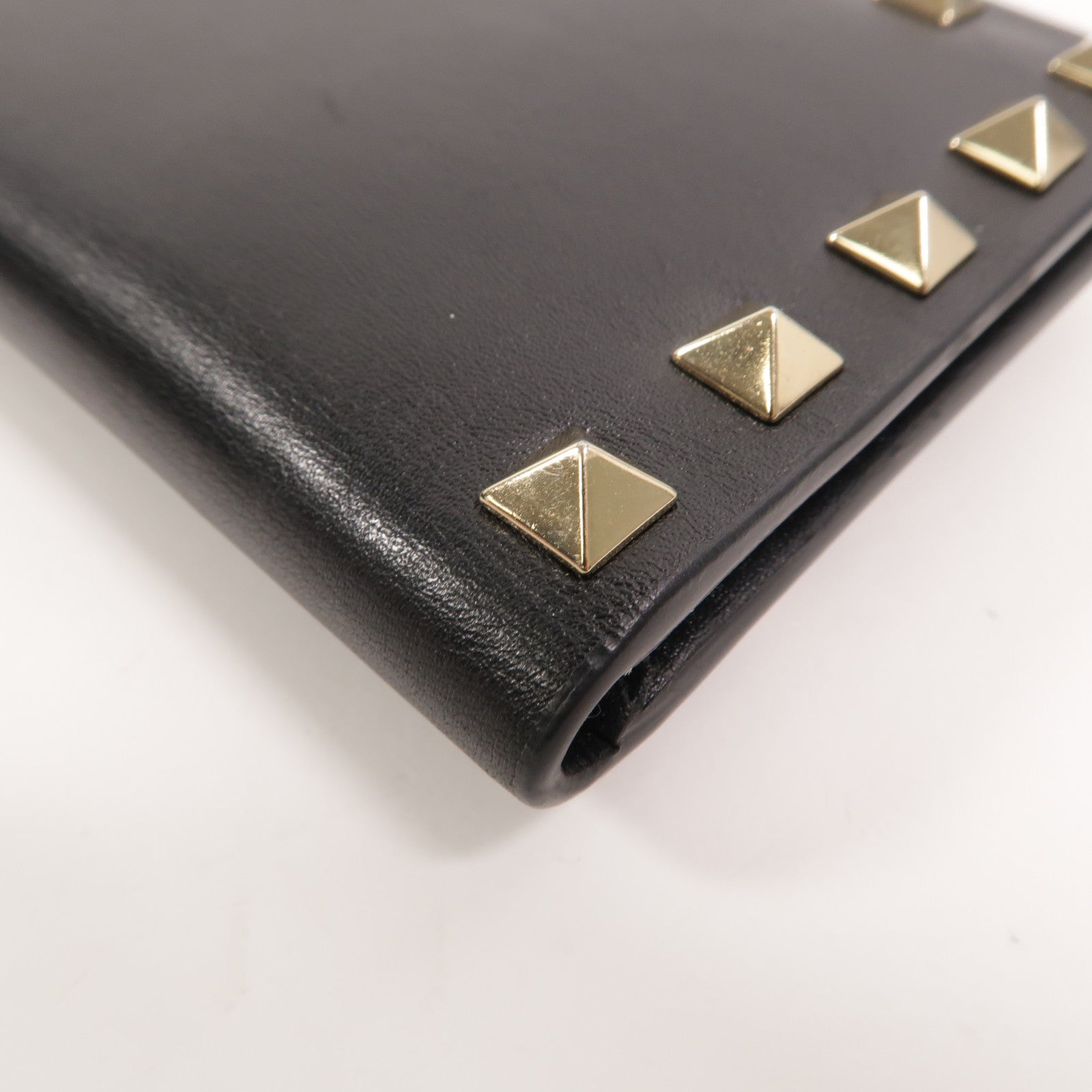 Valentino 牛皮皮革Rockstud Zipped Card Holder卡片套
