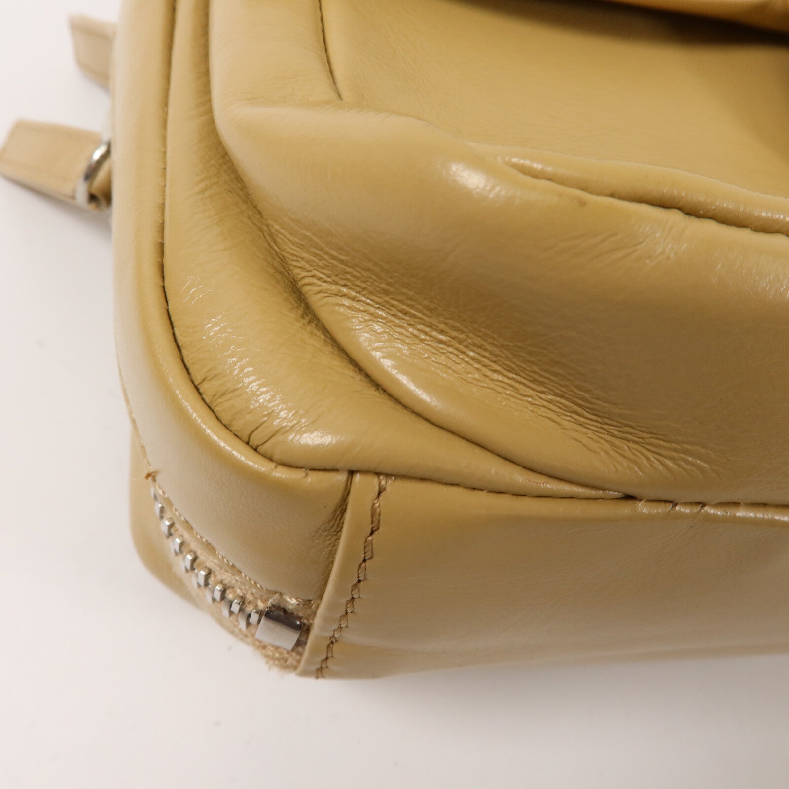 CHANEL 牛皮皮革Flap Bag鏈帶肩背袋