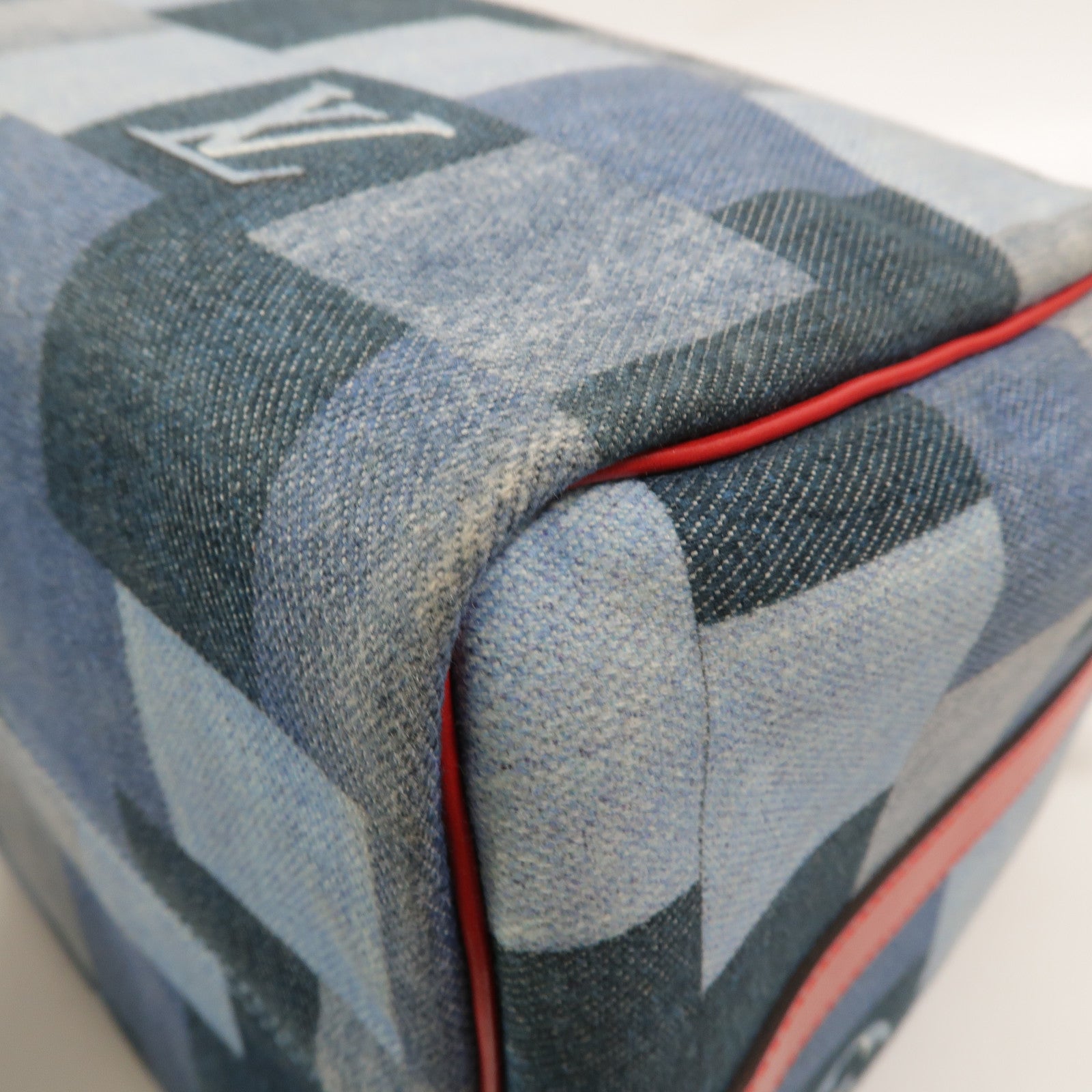 LOUIS VUITTON Monogram Denim Speedy Bandouliere 30手挽肩背兩用袋