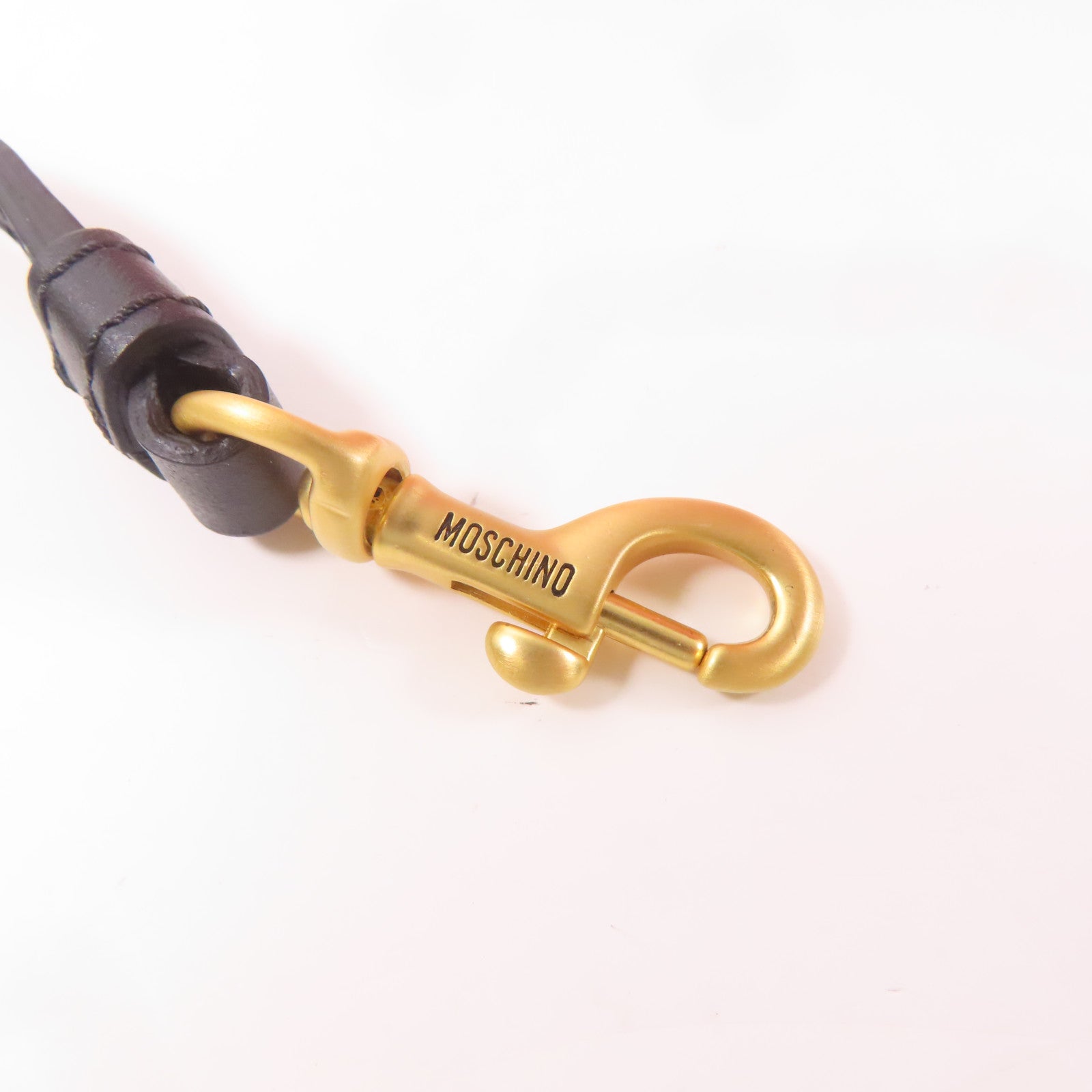 MOSCHINO 牛皮皮革Tote Bag手挽肩背兩用袋紅色/白色