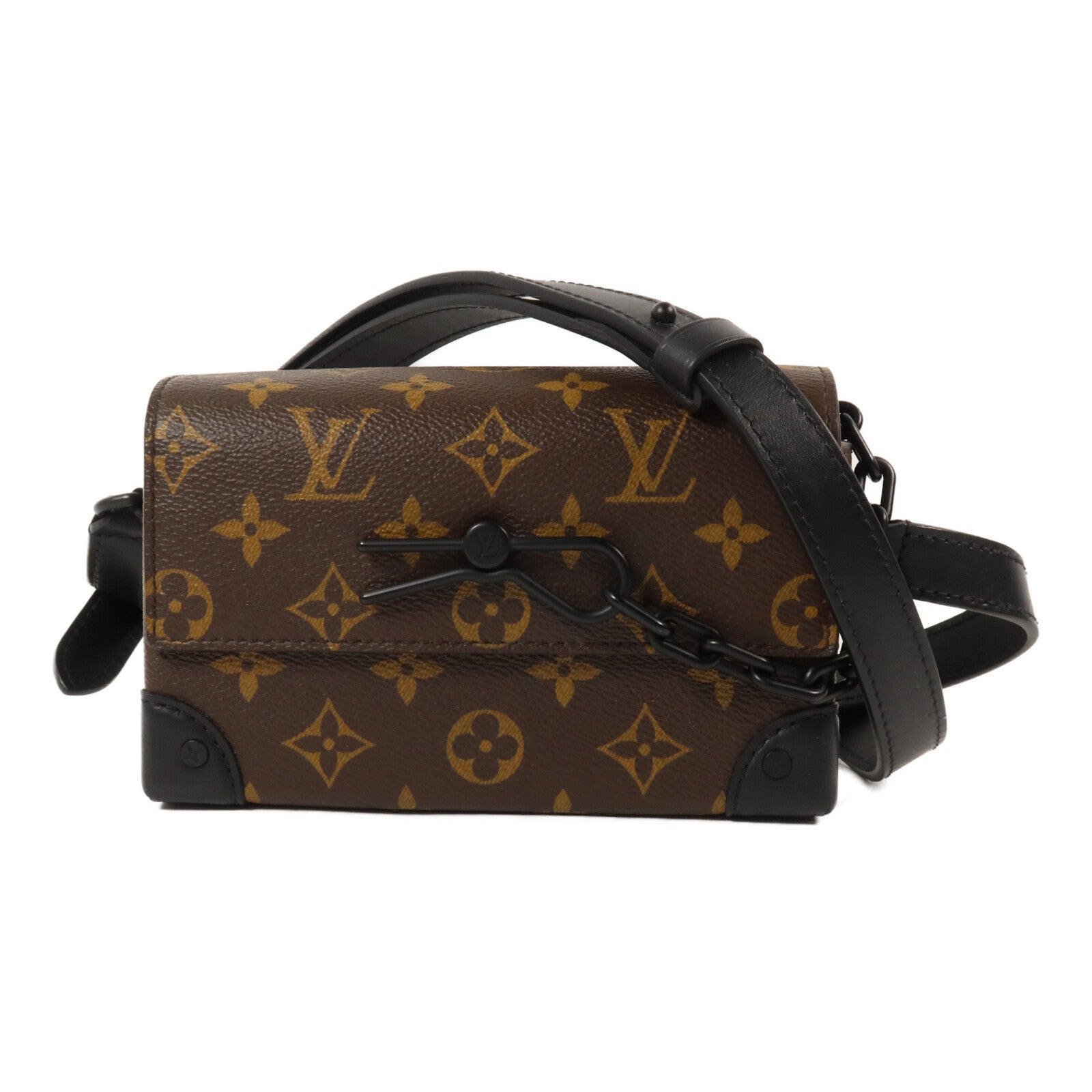 LOUIS VUITTON Monogram Macassar Steamer肩背袋