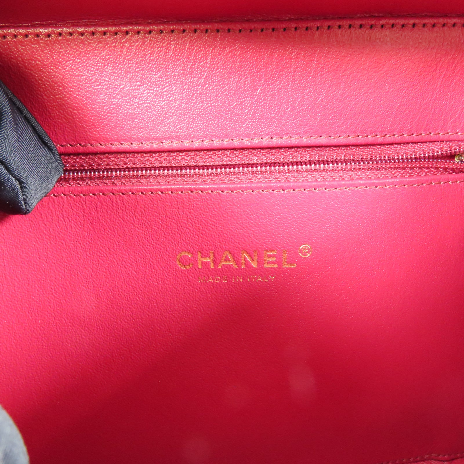 CHANEL 牛皮皮革Vanity Case金扣鏈帶手挽肩背兩用袋