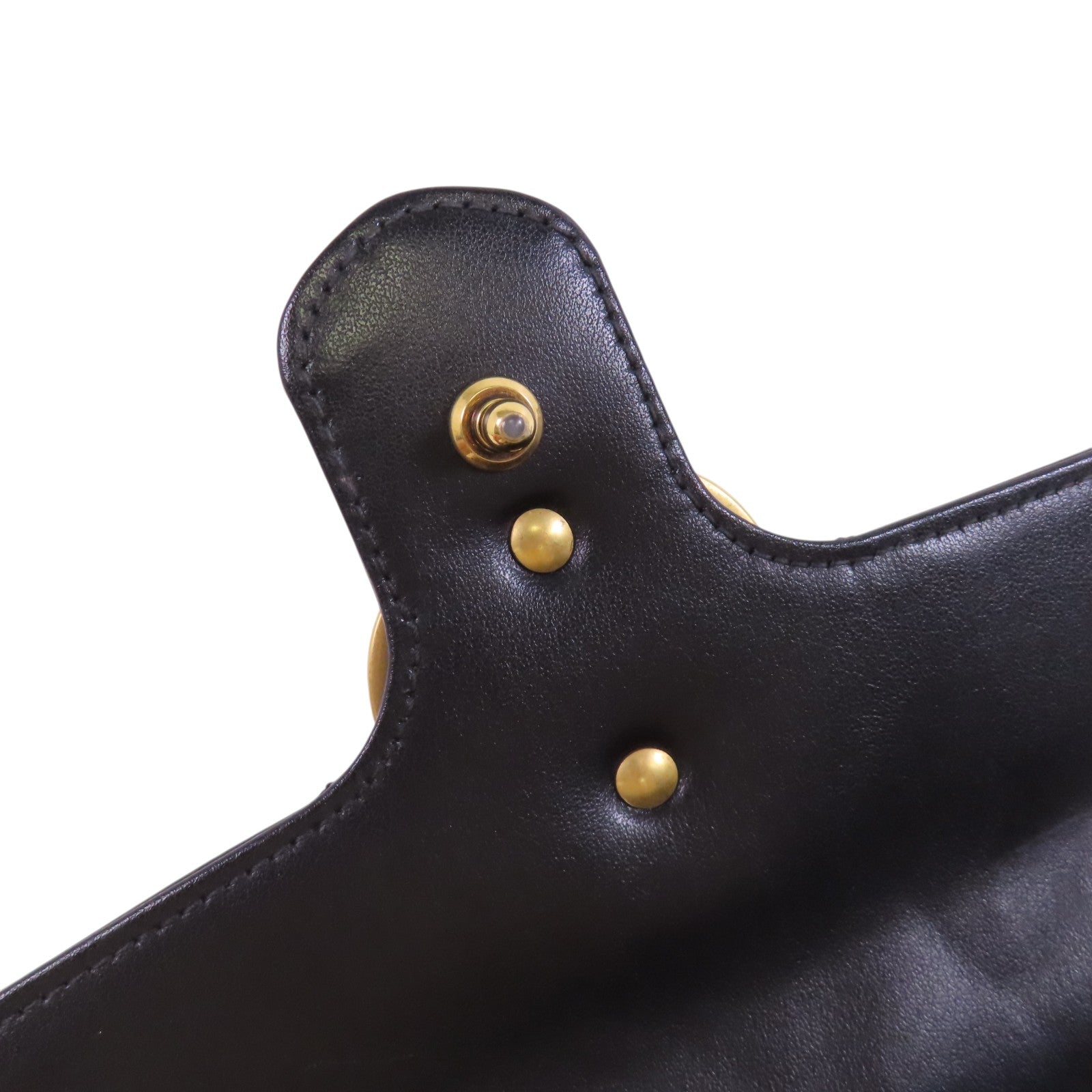 GUCCI 牛皮皮革GG Marmont金扣鏈帶肩背袋