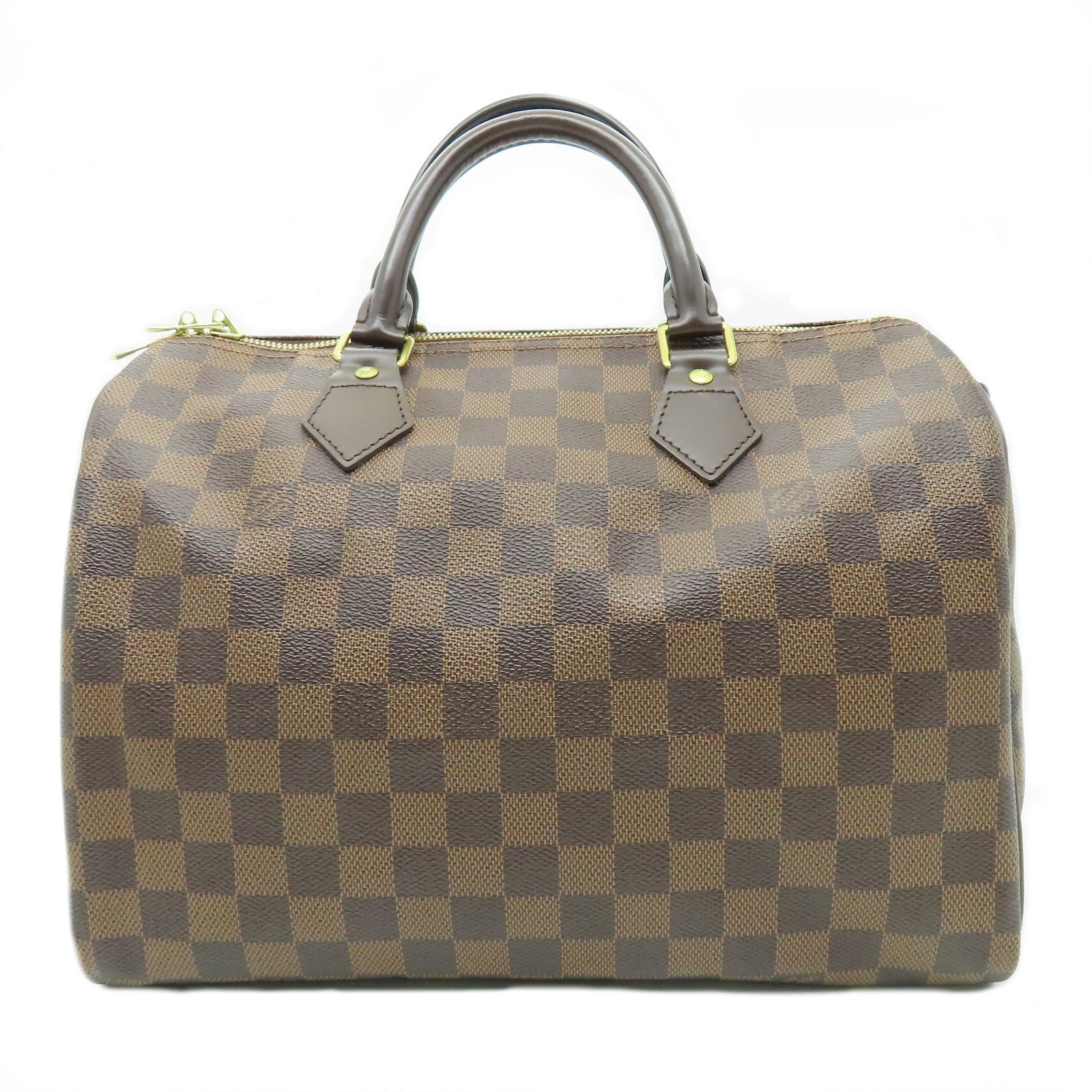 LOUIS VUITTON 【激減優惠】Damier Speedy Bandouliere 30金扣手挽肩背兩用袋啡色