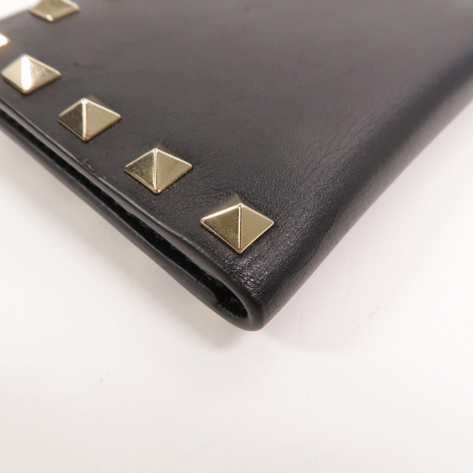 Valentino 牛皮皮革Rockstud Zipped Card Holder卡片套