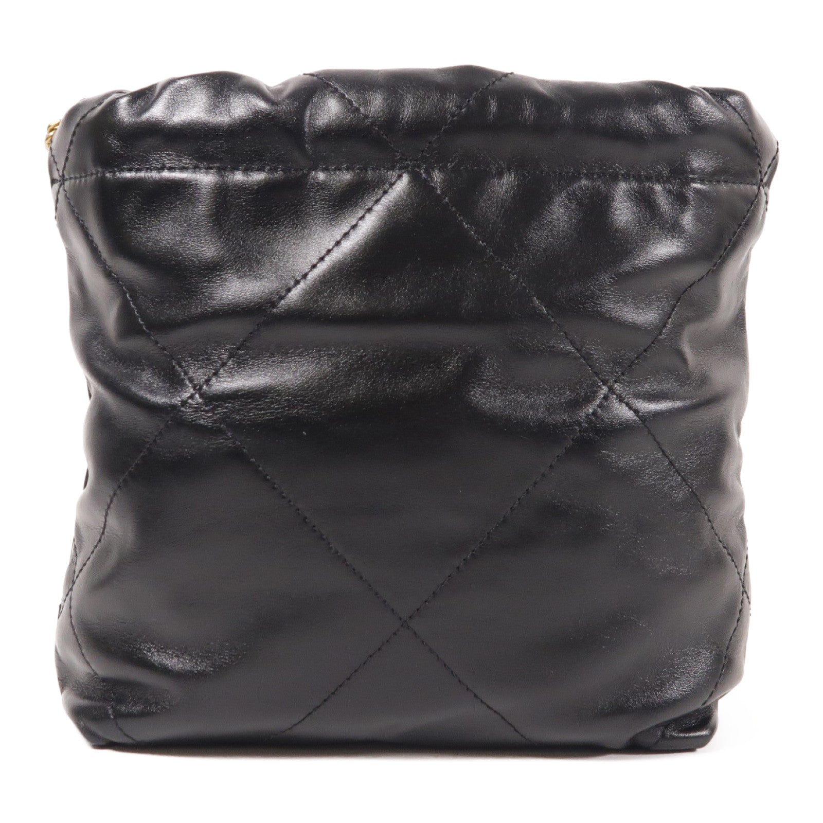 CHANEL 牛皮皮革22 Mini金扣鏈帶肩背袋