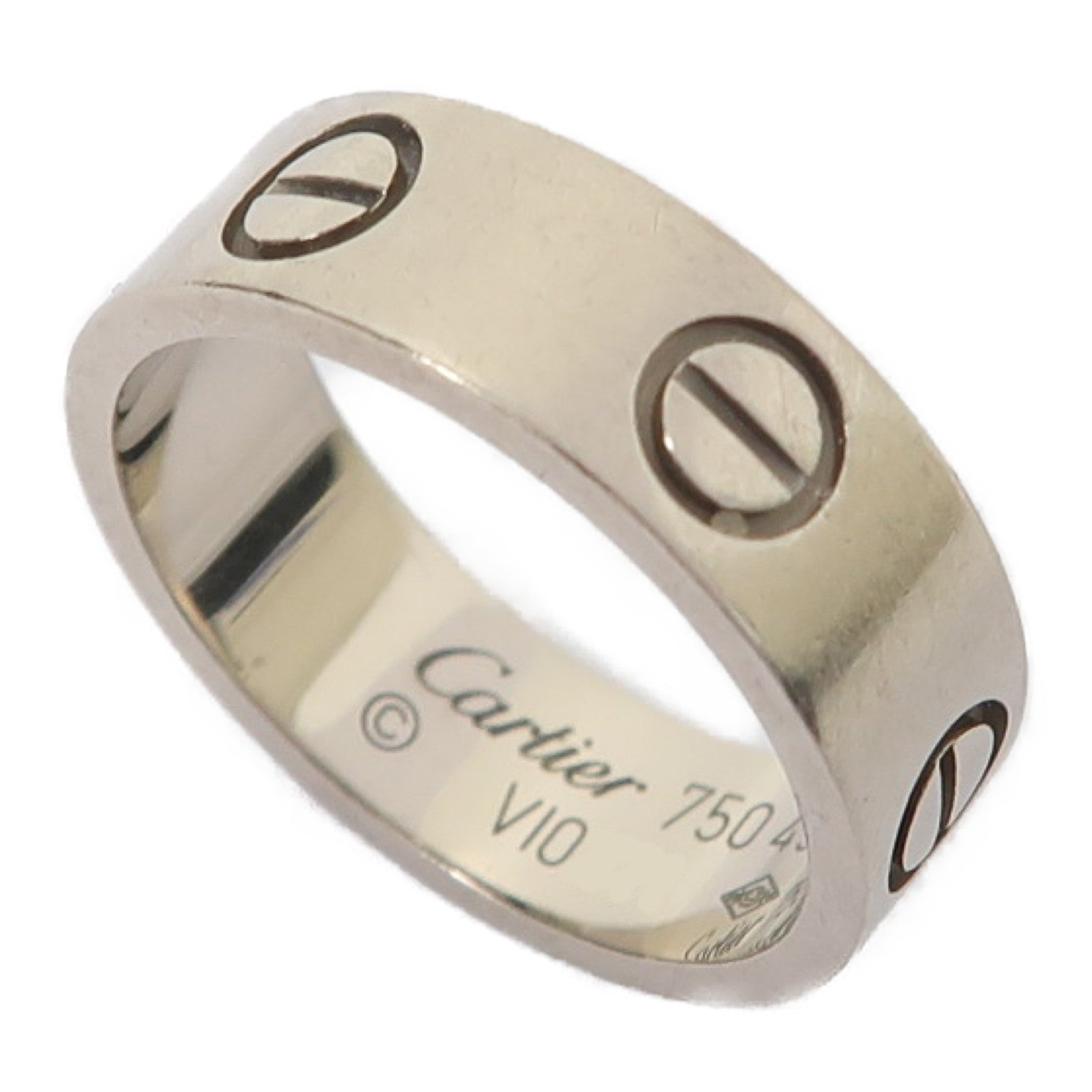 CARTIER 18K白金Love Ring戒指Cartier#49/US#4.75