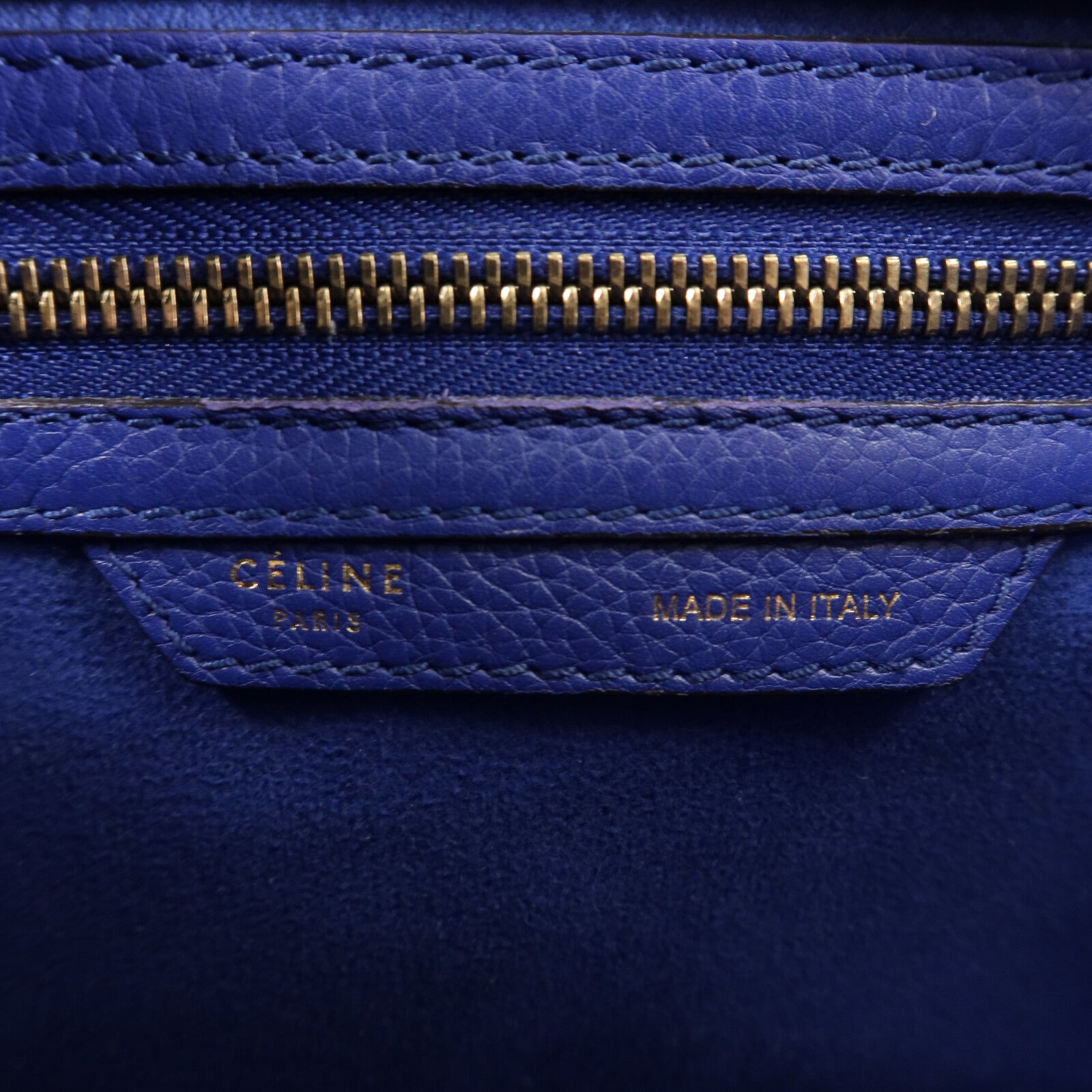 CELINE 牛皮皮革Micro Luggage手挽袋