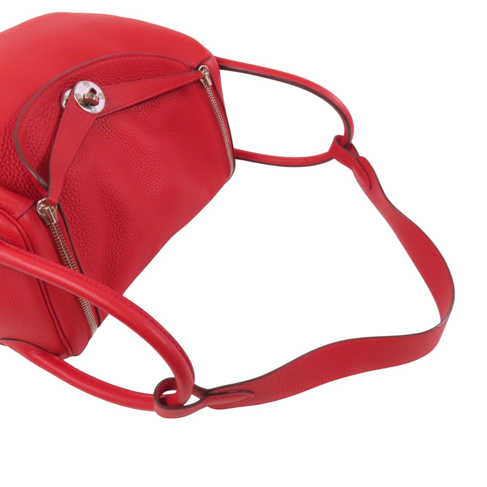 HERMES 【激減優惠】Clemence皮革Lindy 30銀扣肩背袋