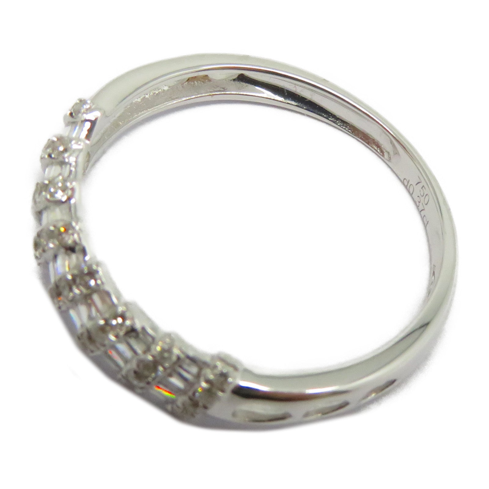 JEWELRY 【激減優惠】18K白金Diamond Ring 0.185ct/0.195鑽石戒指US#6.75銀色