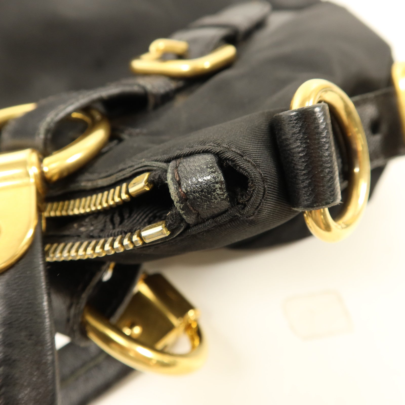 PRADA 尼龍2 Way Shoulder金扣手挽肩背兩用袋