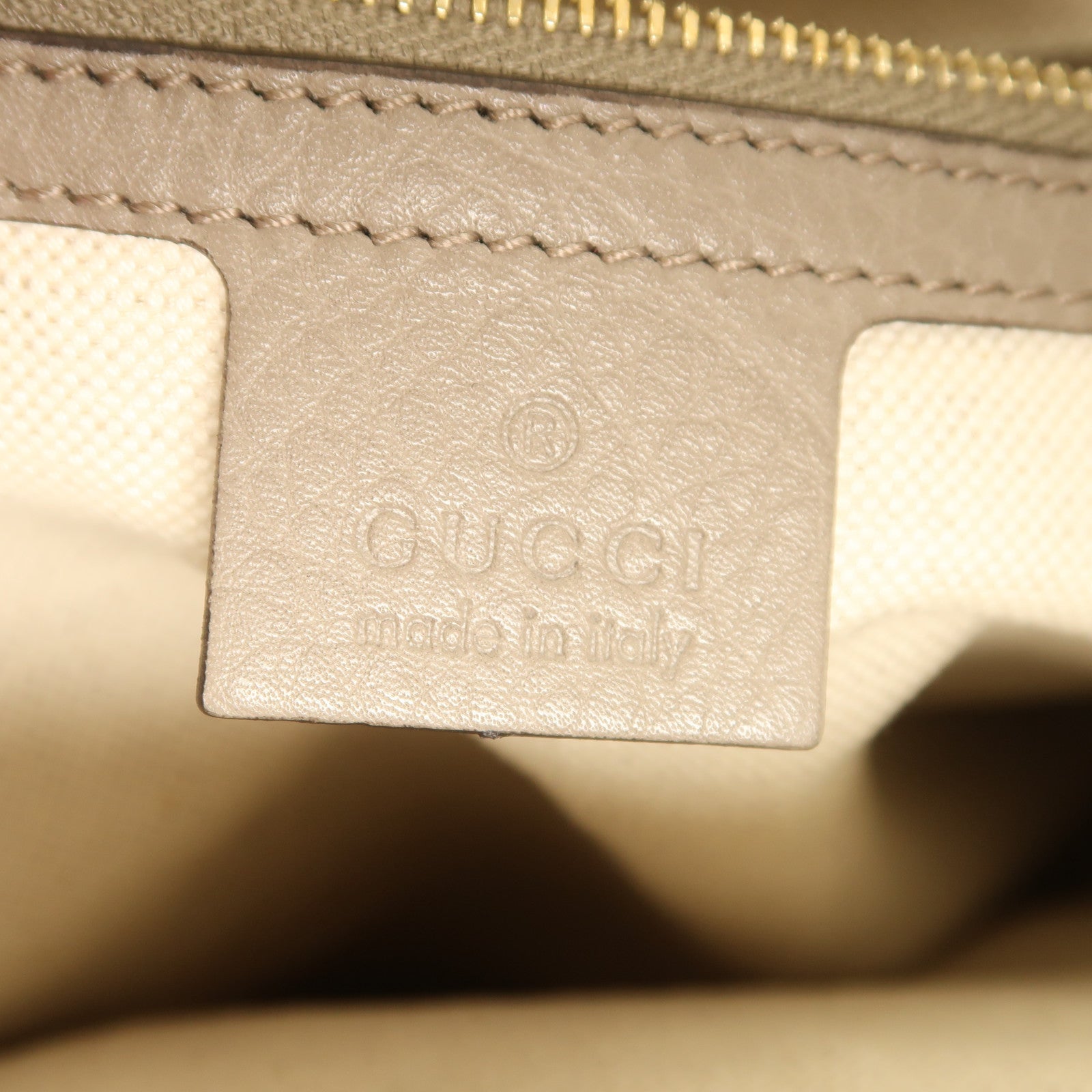 GUCCI 帆布Diana Bamboo Handle金扣手挽袋