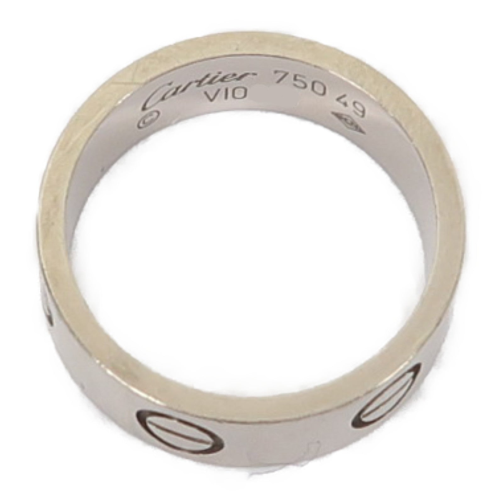 CARTIER 18K白金Love Ring戒指Cartier#49/US#4.75