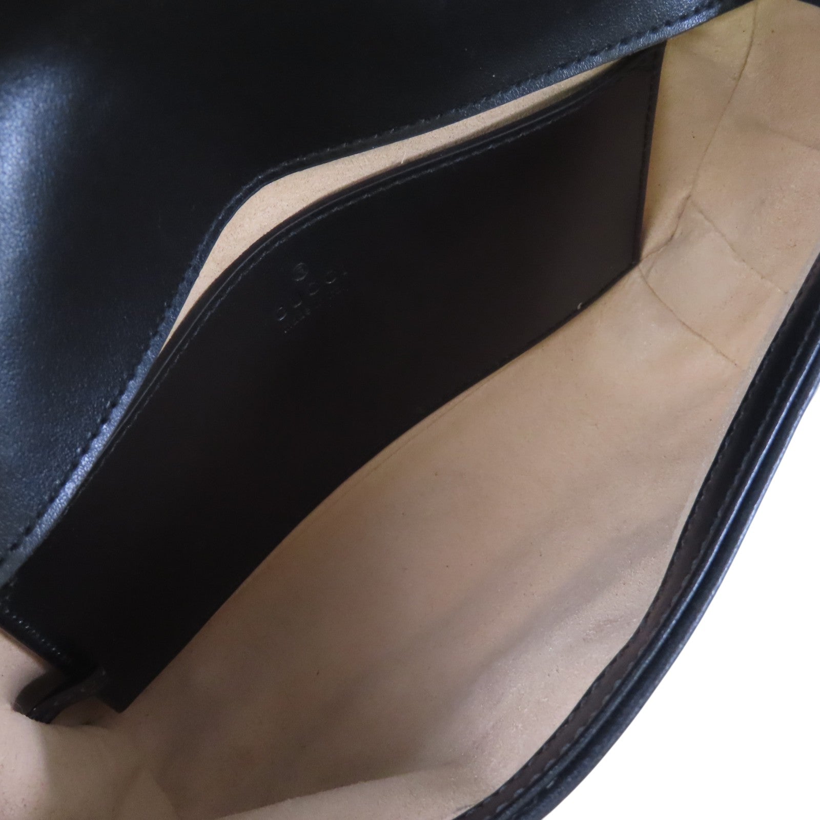 GUCCI 牛皮皮革GG Marmont金扣鏈帶肩背袋