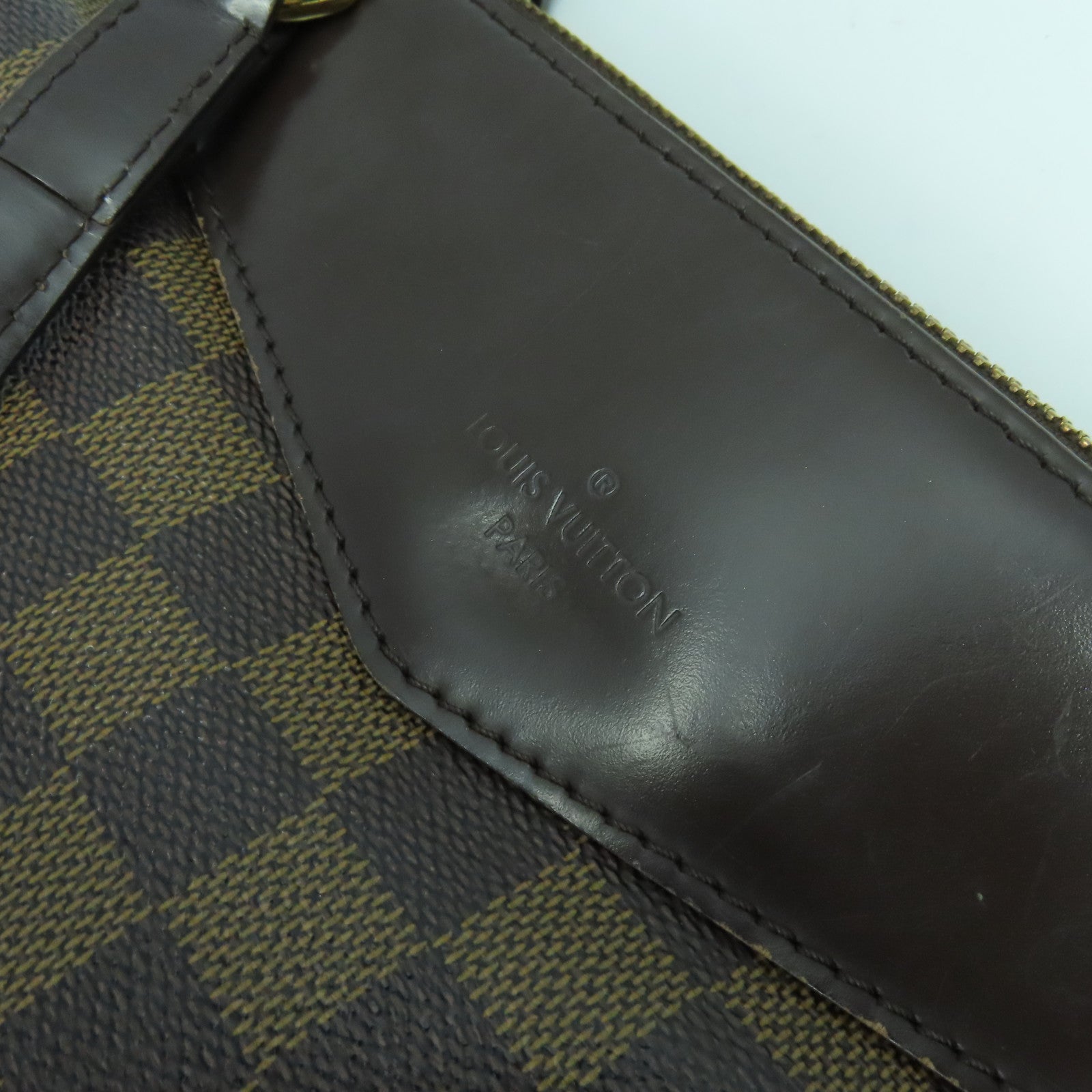 LOUIS VUITTON 【清倉大減價】Damier Ebene Westminster GM金扣肩背袋啡色