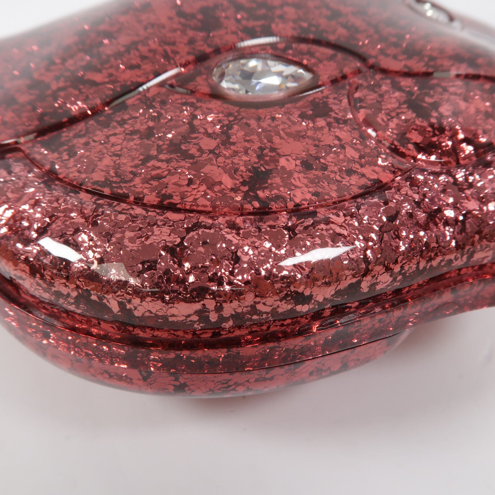 GUCCI Plexiglass Glitter Cat Clutch鏈帶肩背袋