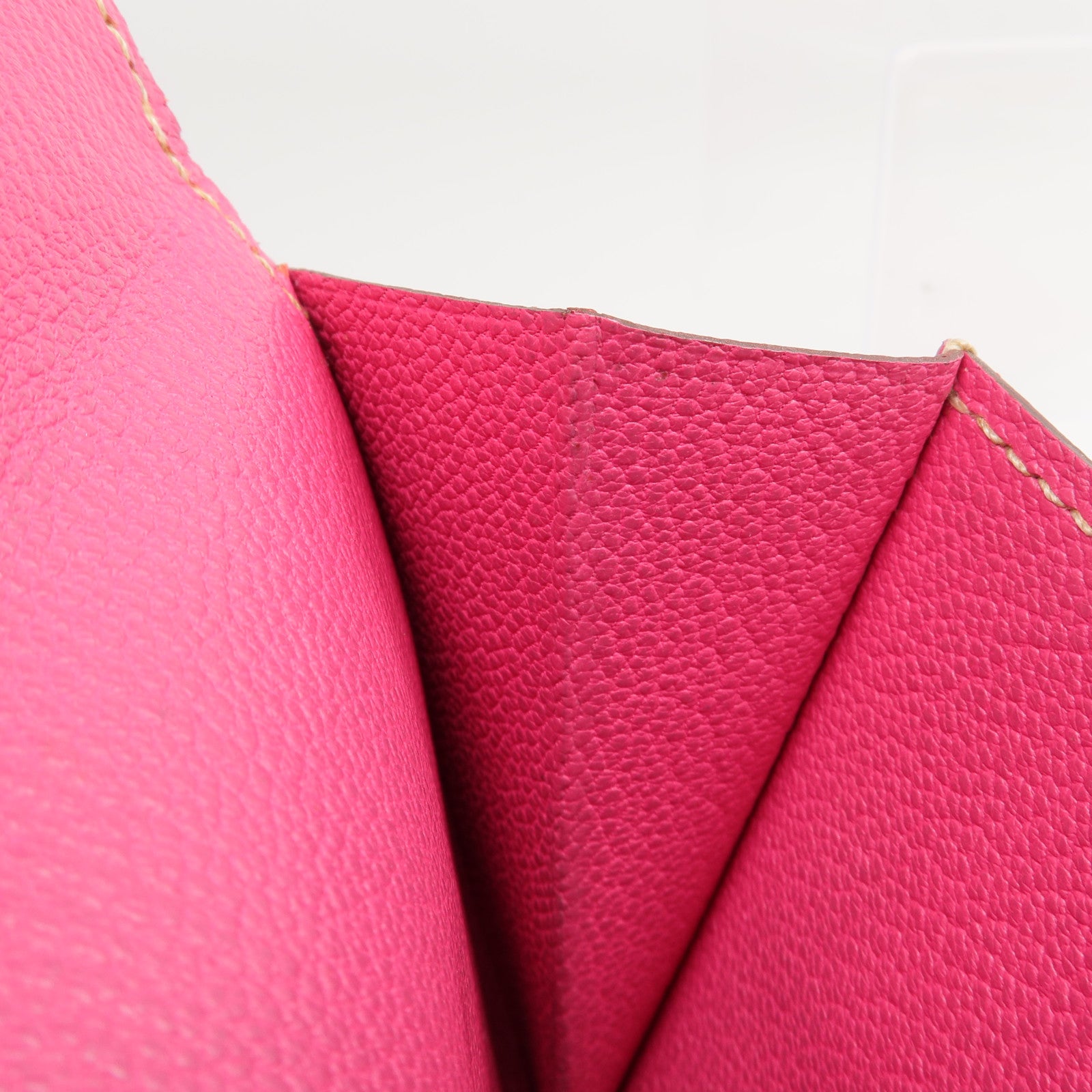 HERMES Epsom皮革Kelly Wallet長錢包Tosca/Rose Tyrien