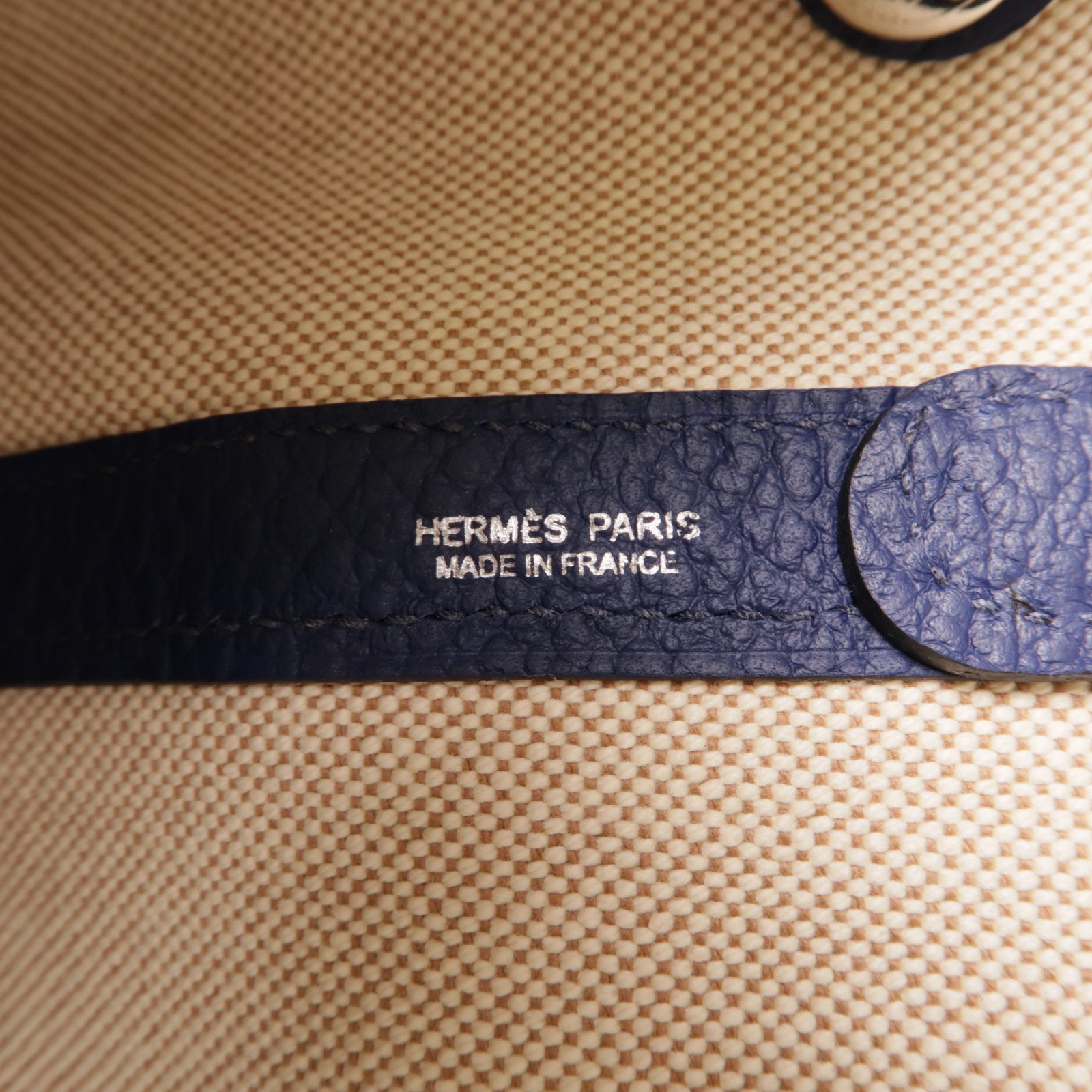 HERMES 帆布Garden Party 2 Way Tote銀扣手挽肩背兩用袋藍色/紅色/綠色