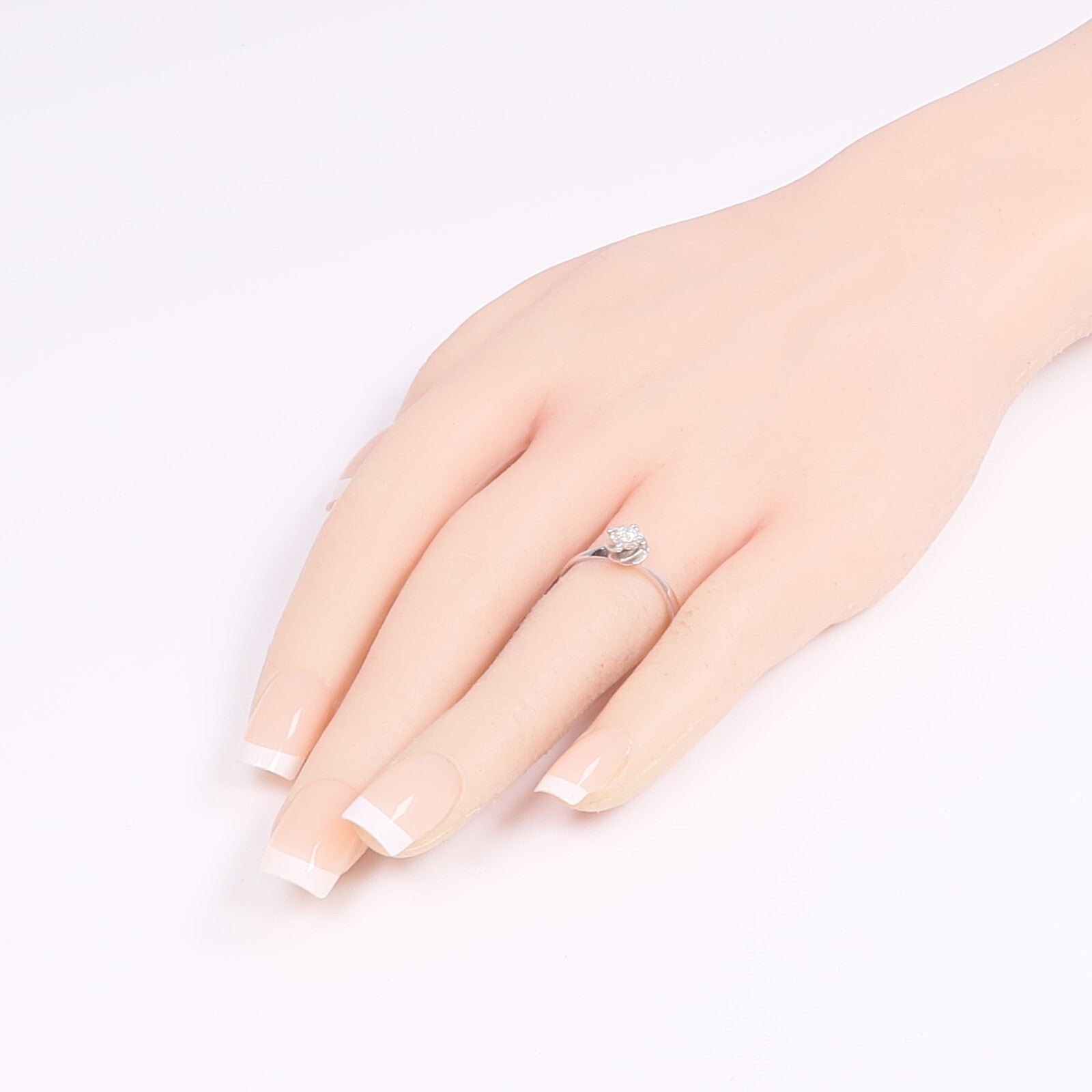 JEWELRY 【激減優惠】18K白金Diamond Ring鑽石戒指US#7