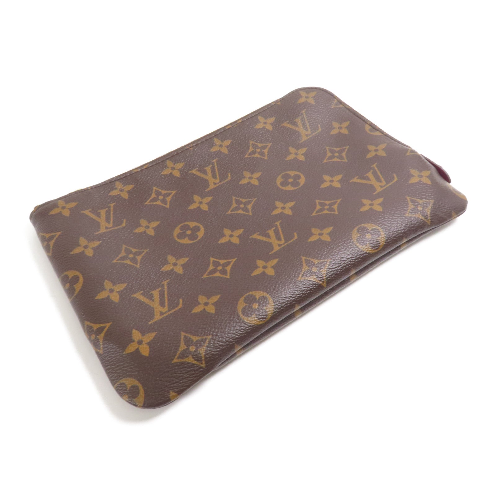 LOUIS VUITTON Monogram Etui Voyage PM手拿包棕色