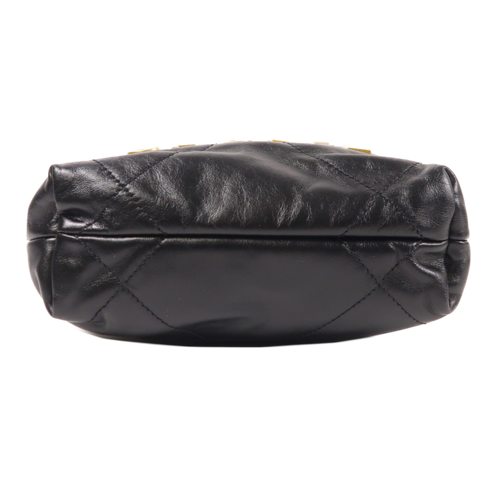 CHANEL 牛皮皮革22 Mini金扣鏈帶肩背袋