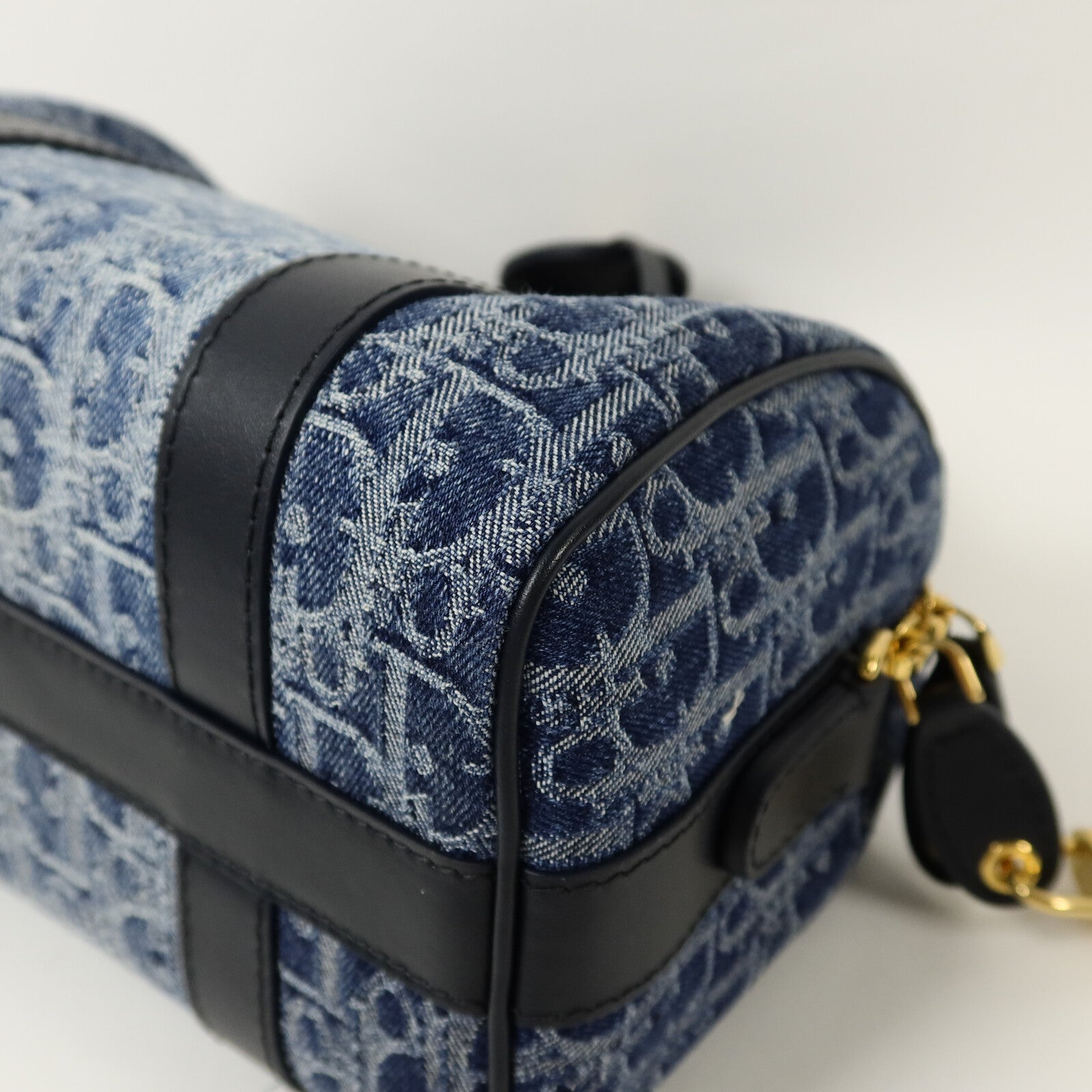 Dior 牛仔布Boston Bag手挽肩背兩用袋