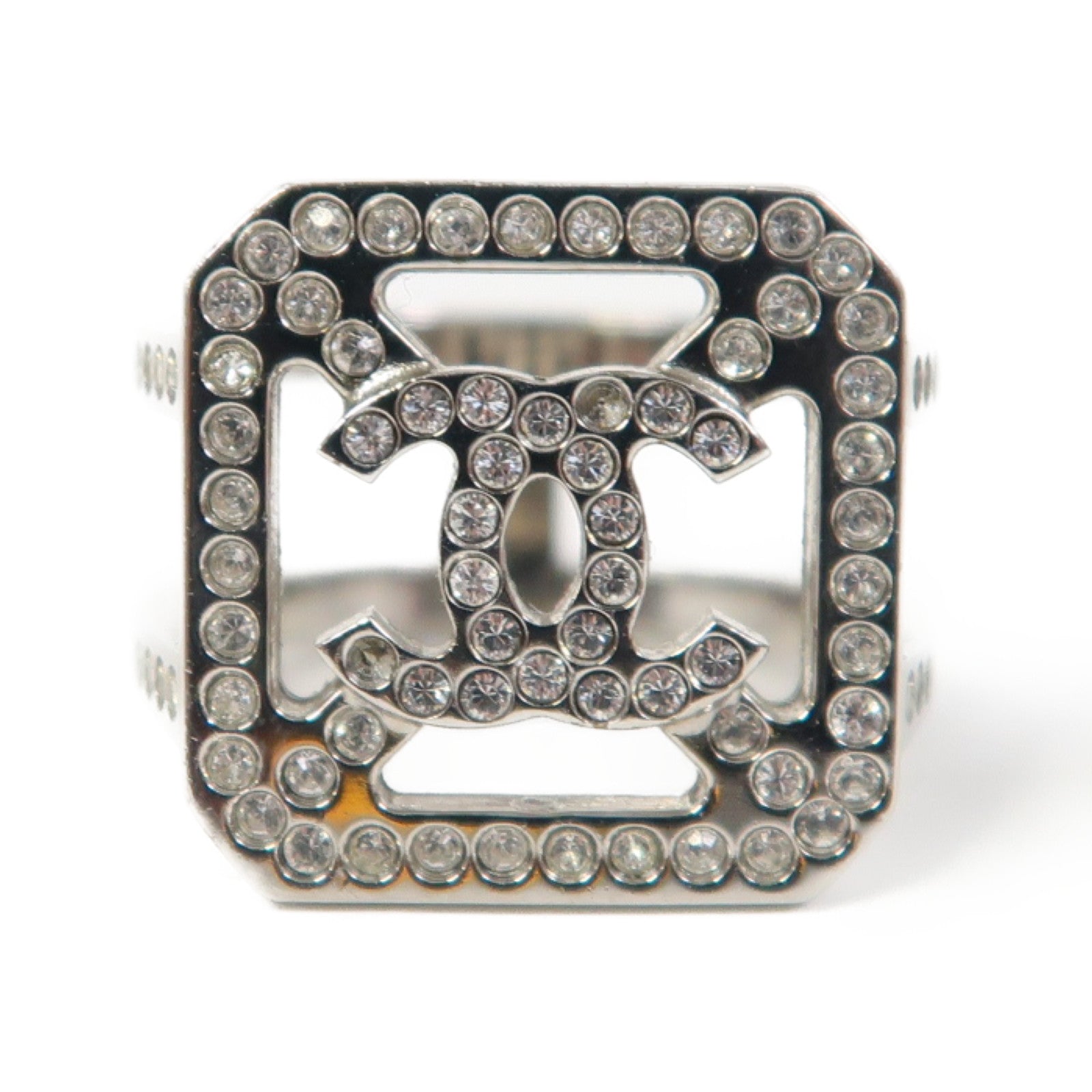 CHANEL 金屬Ring戒指銀色US#5