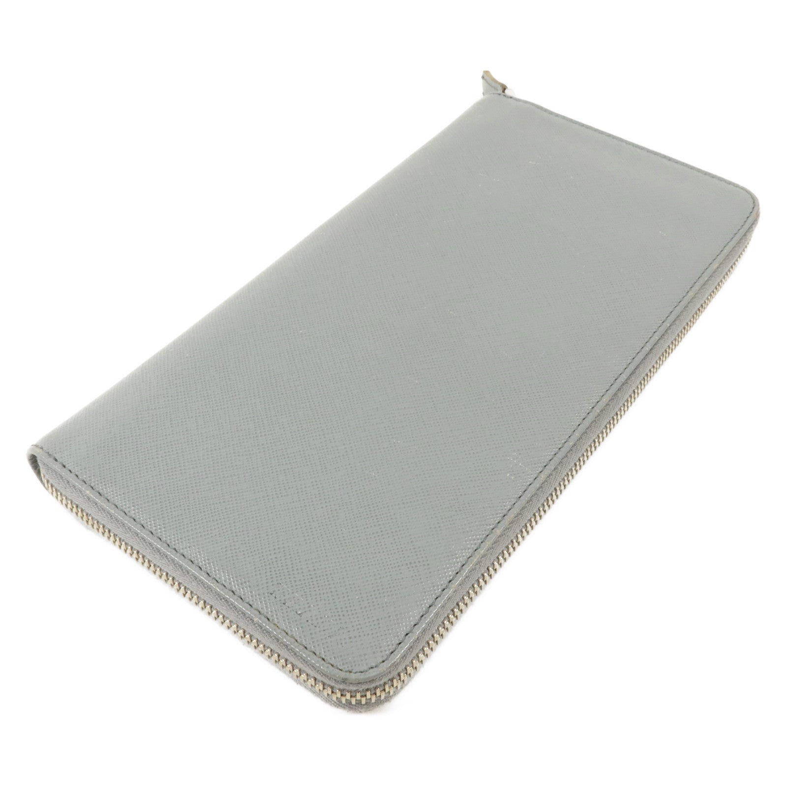 PRADA Saffiano皮革Zip Travel Wallet長錢包