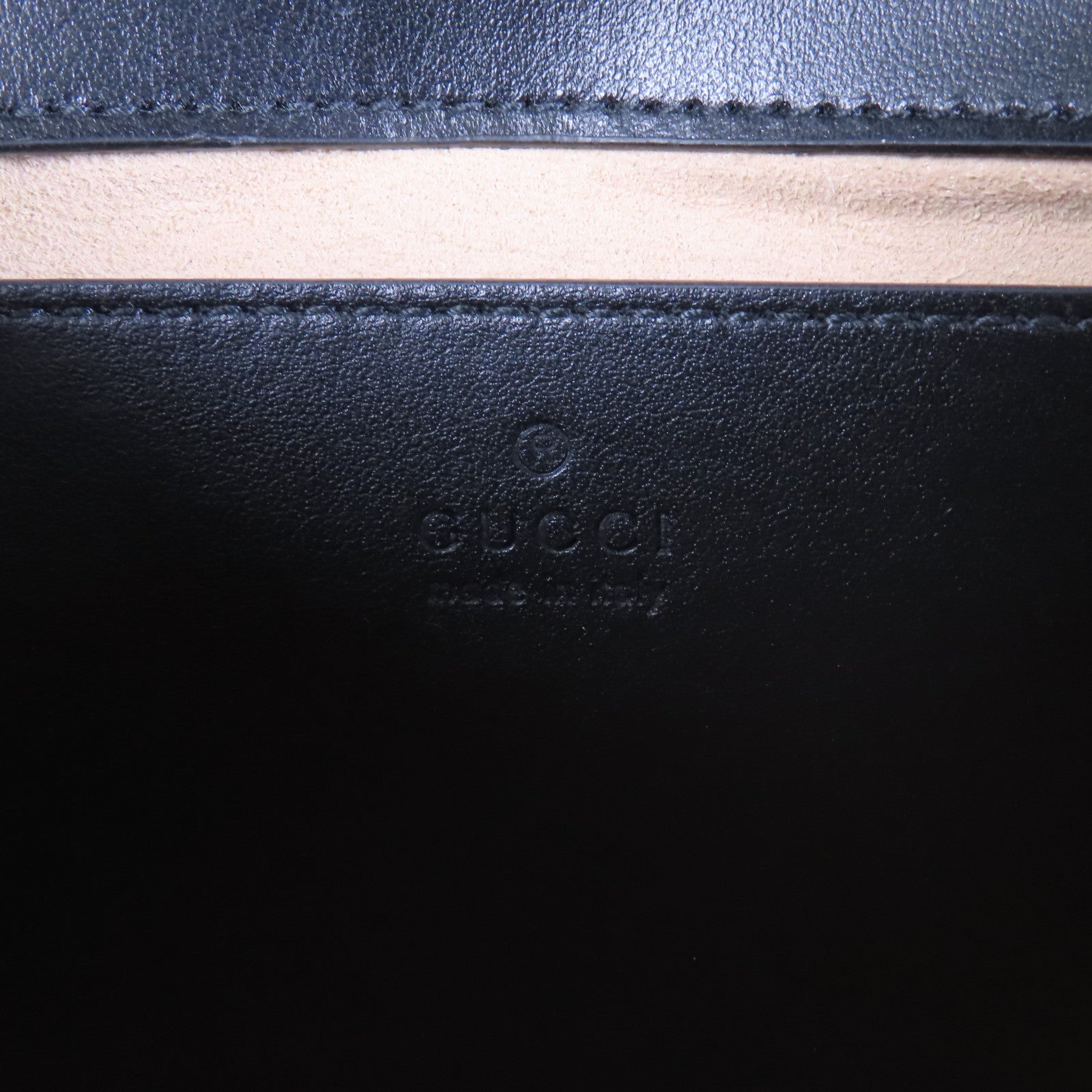 GUCCI 牛皮皮革GG Marmont金扣鏈帶肩背袋