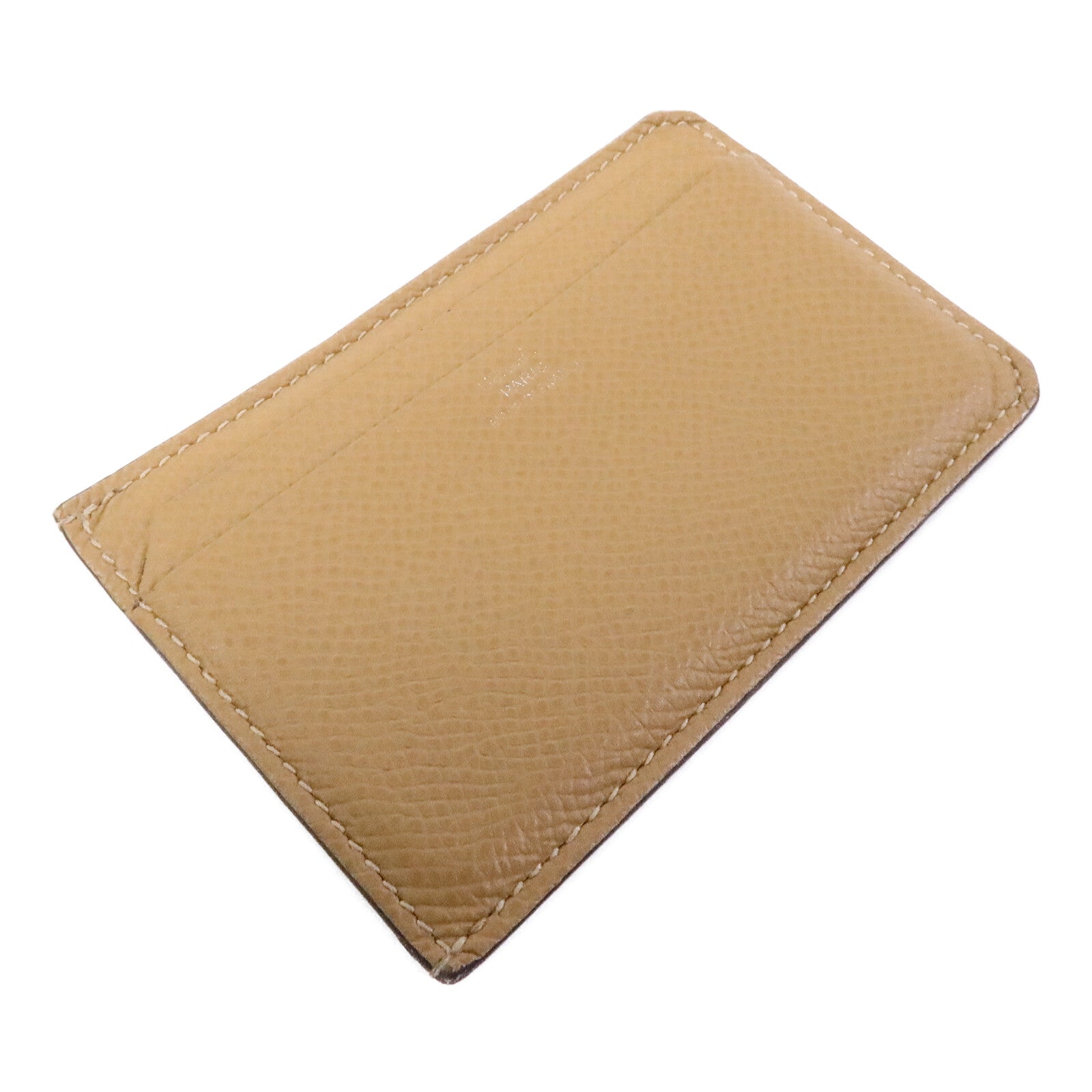 HERMES Epsom皮革City 4CC Card Holder卡片套Biscuit