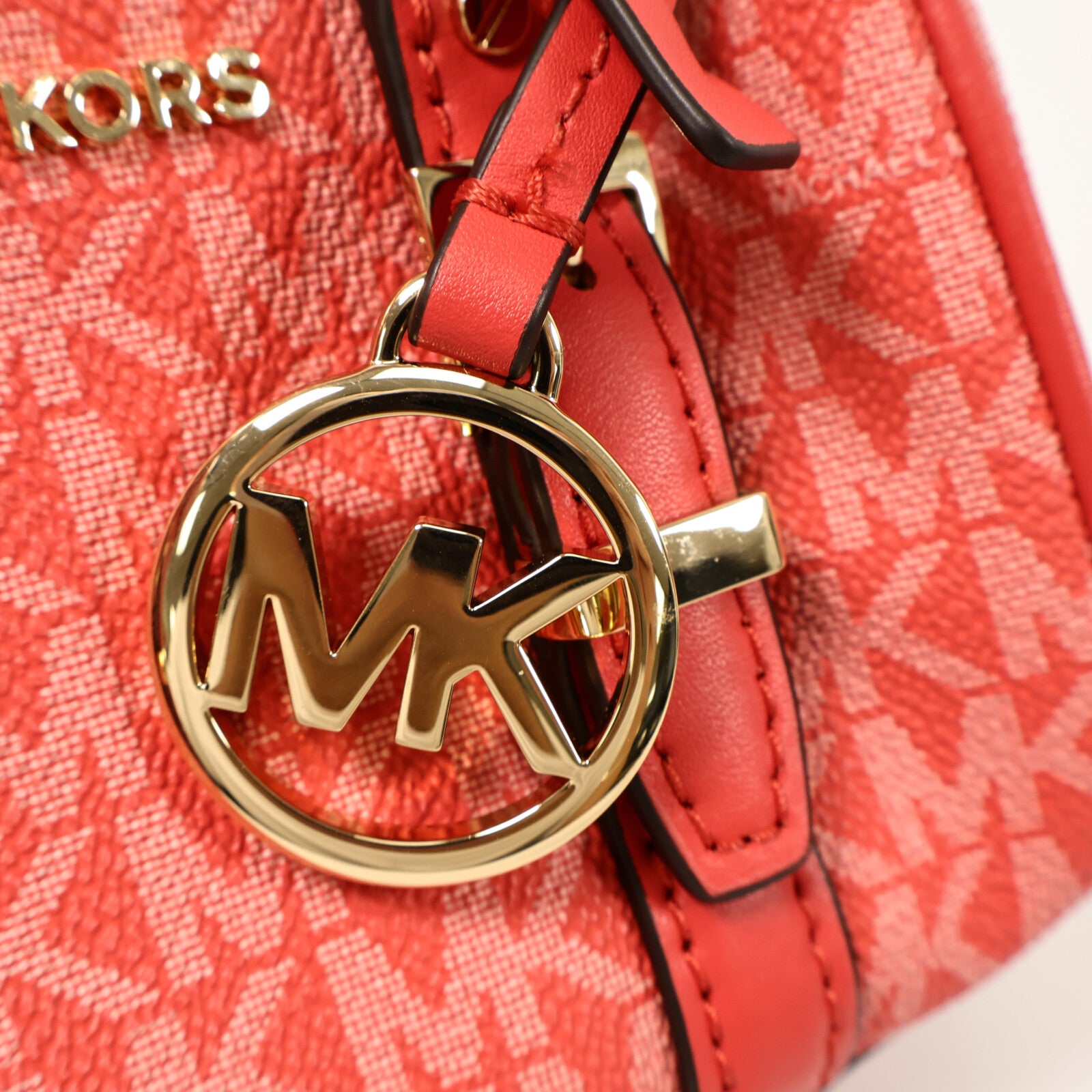 Michael Kors 塗層帆布Boston Bag手挽肩背兩用袋
