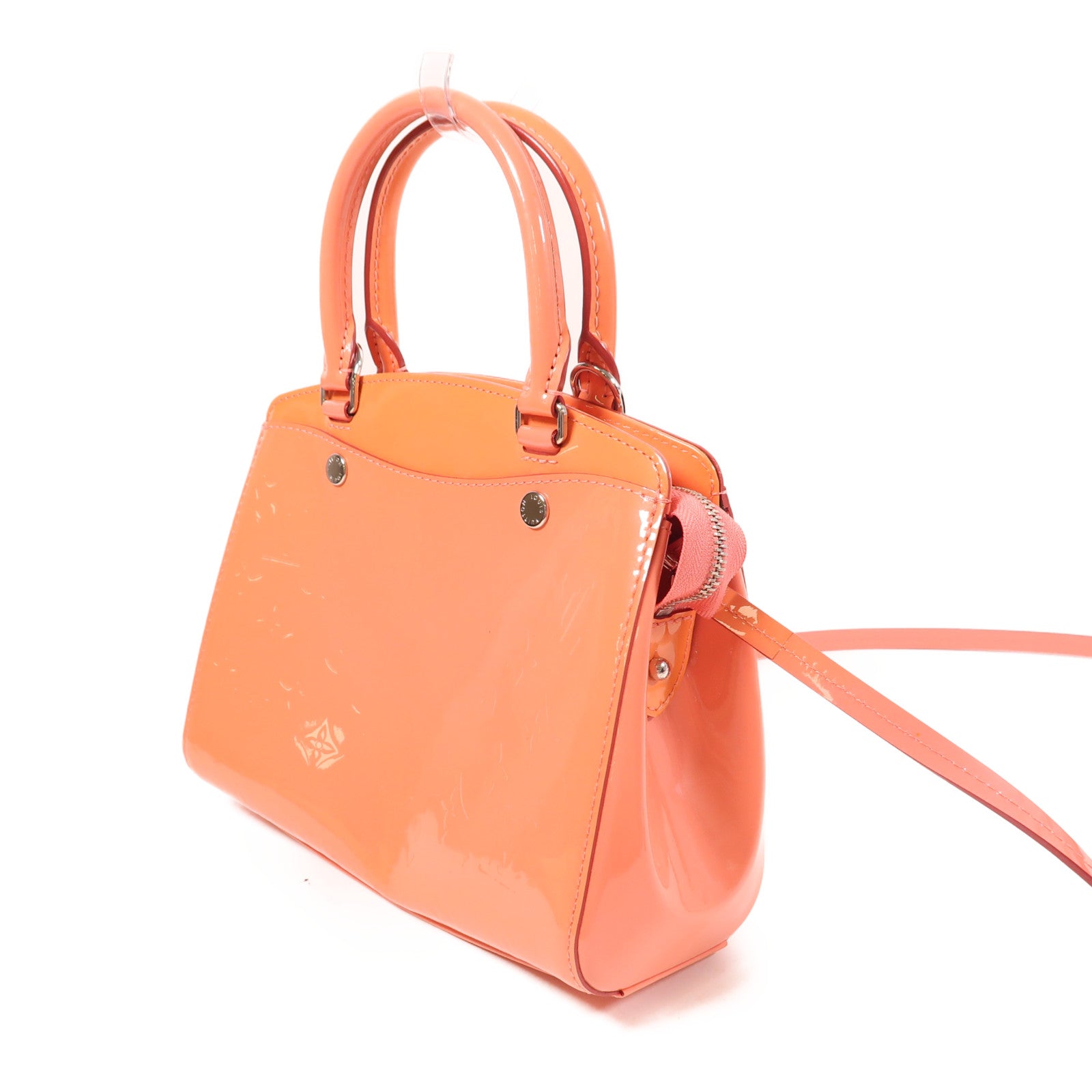 LOUIS VUITTON Monogram Vernis Shoulder Bag銀扣手挽肩背兩用袋