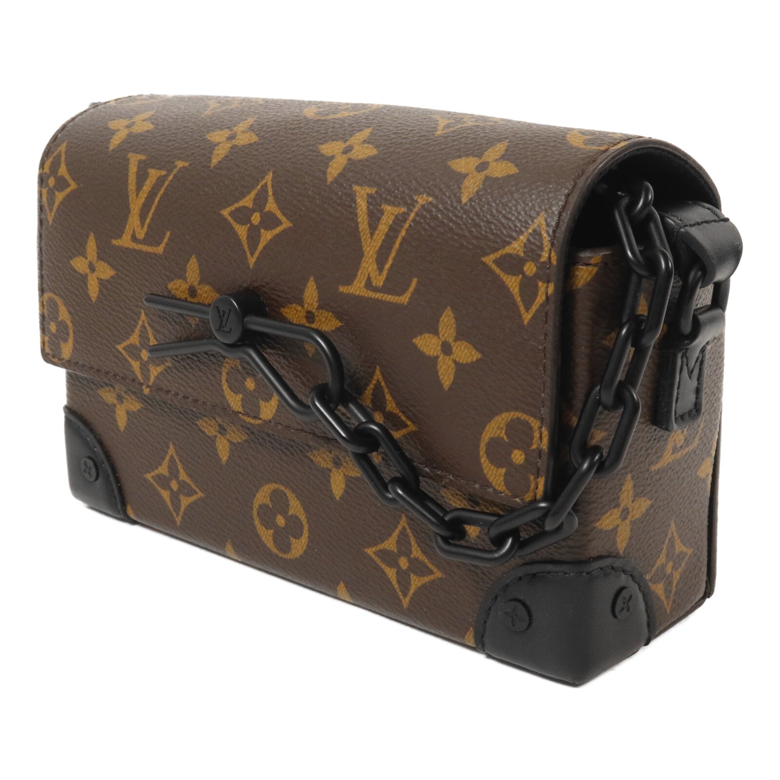 LOUIS VUITTON Monogram Macassar Steamer肩背袋