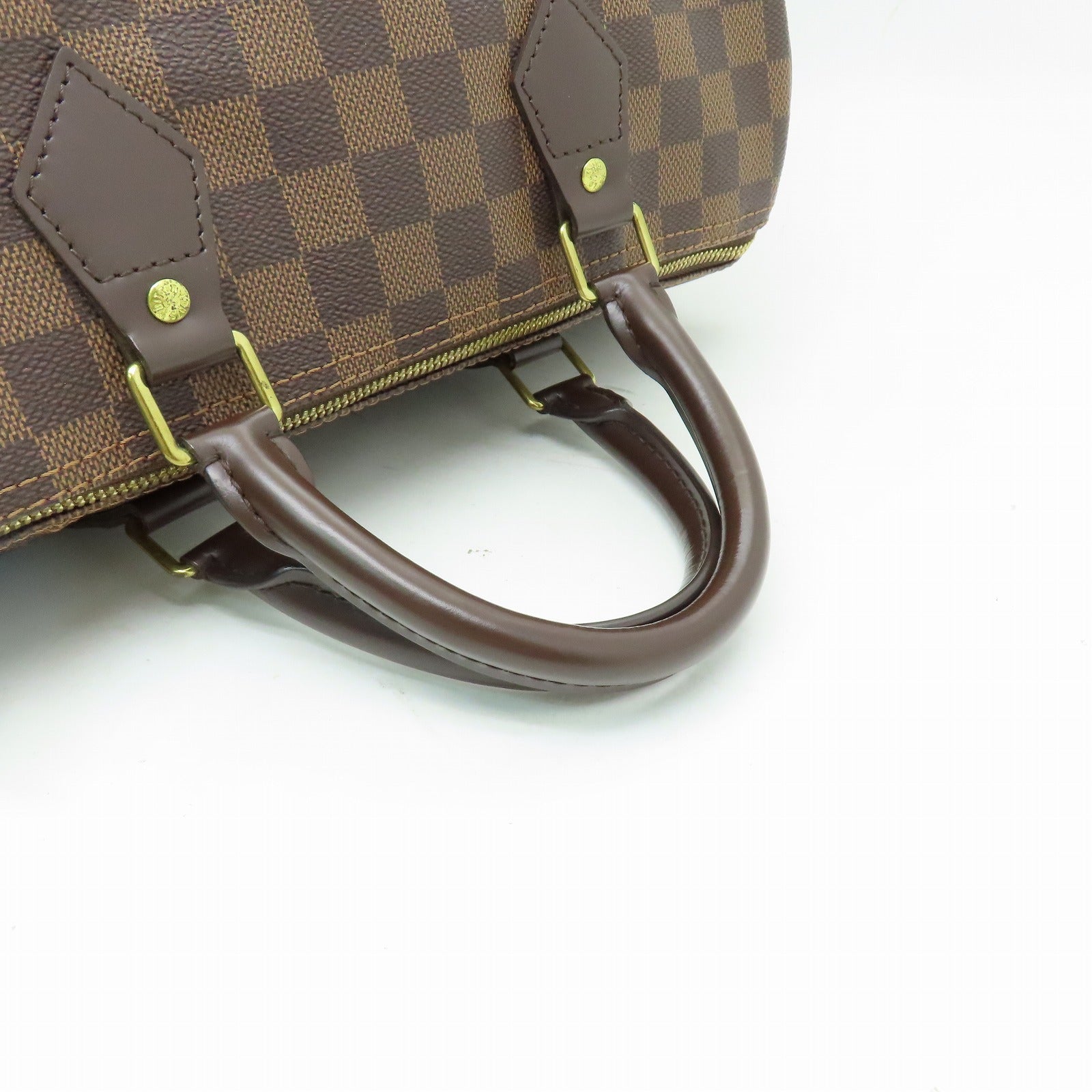 LOUIS VUITTON 【激減優惠】Damier Speedy Bandouliere 30金扣手挽肩背兩用袋啡色