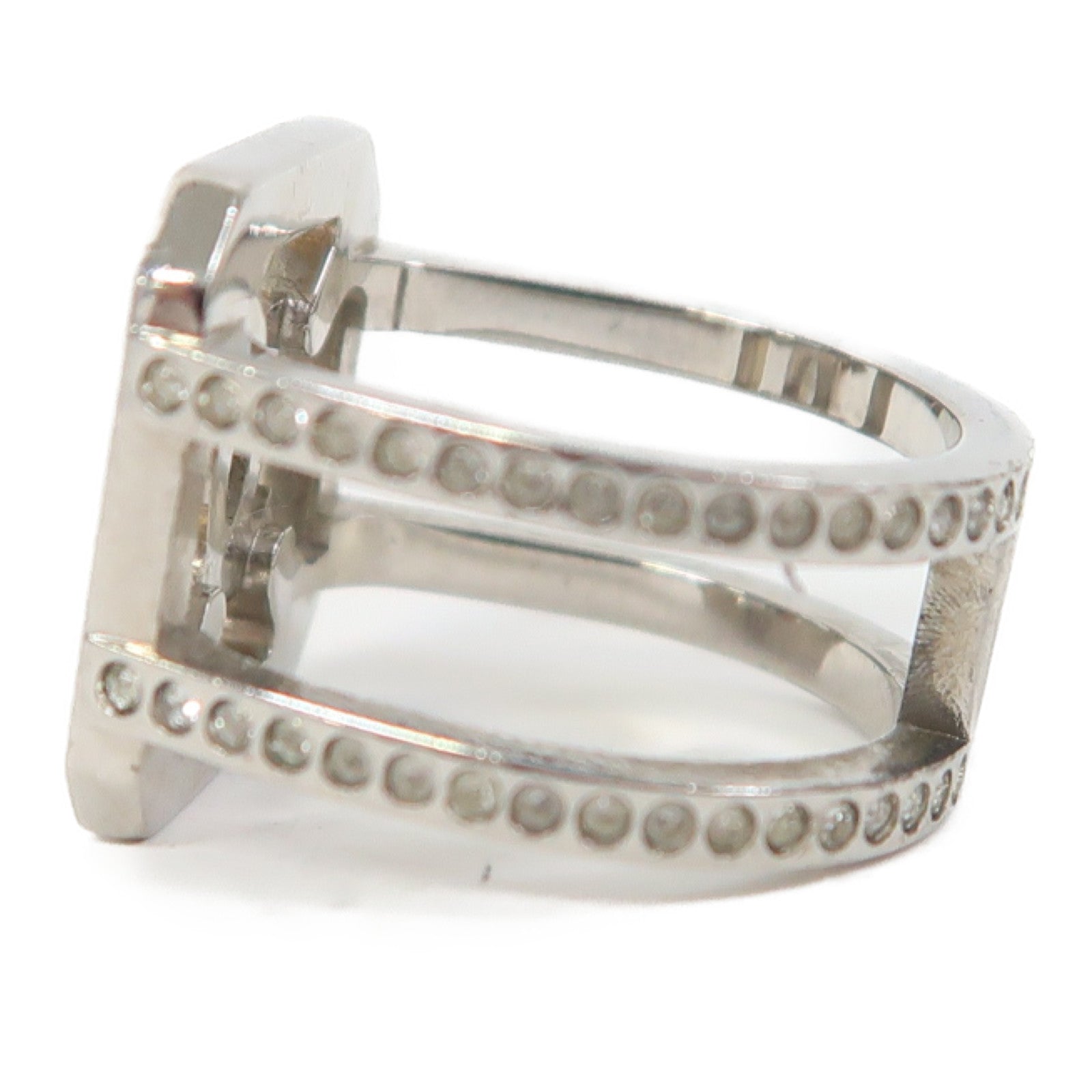 CHANEL 金屬Ring戒指銀色US#5