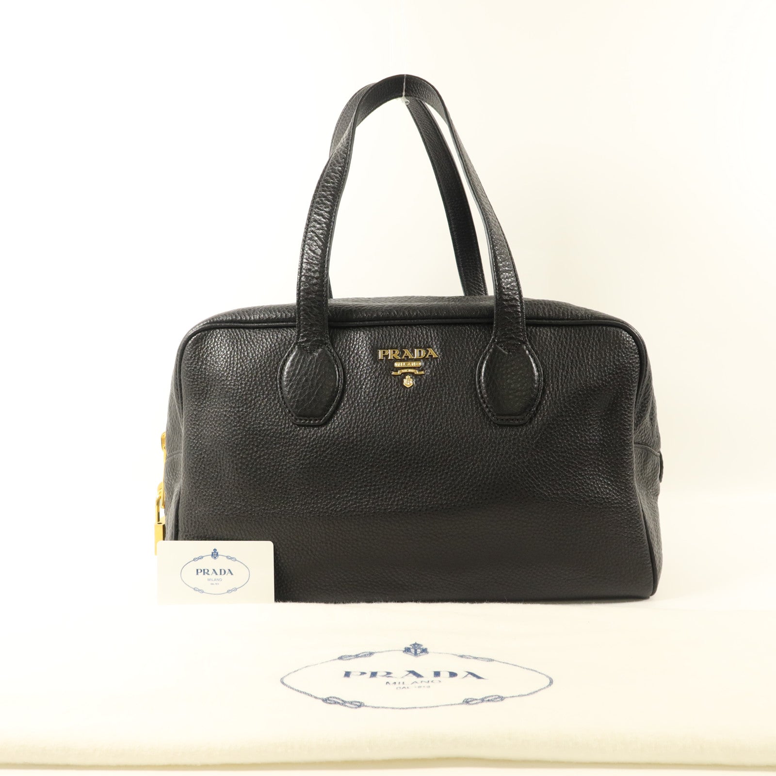 PRADA 牛皮皮革Shoulder Bag金扣肩背袋