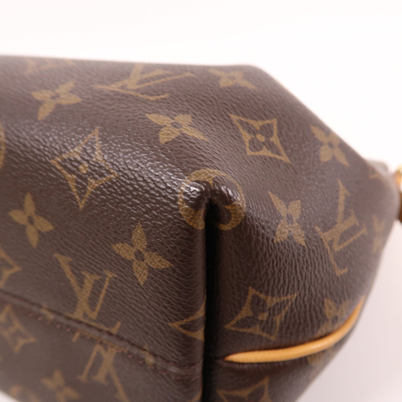 LOUIS VUITTON Monogram Turenne PM金扣手挽肩背兩用袋棕色