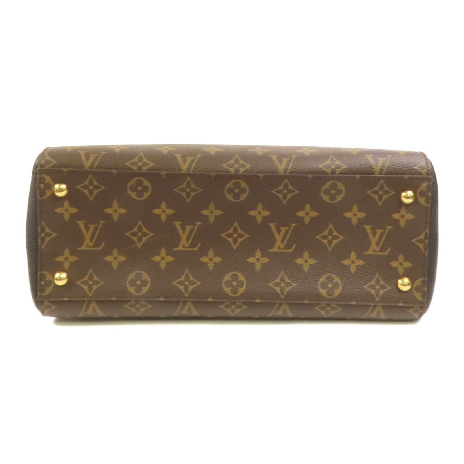 LOUIS VUITTON Monogram/牛皮皮革Florine金扣手挽肩背兩用袋