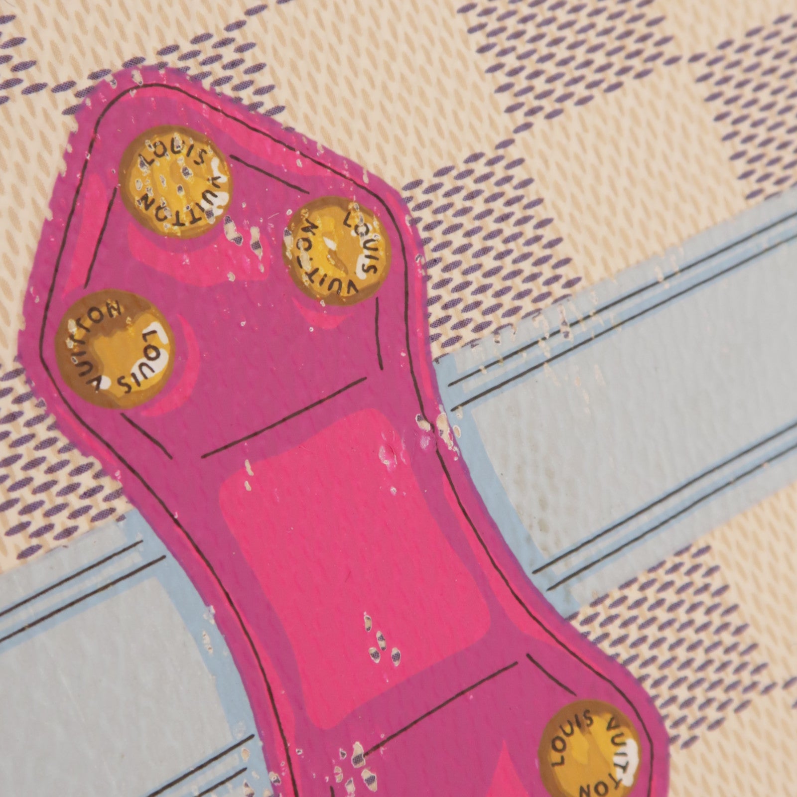 LOUIS VUITTON Damier Azur Neverfull MM金扣肩背袋