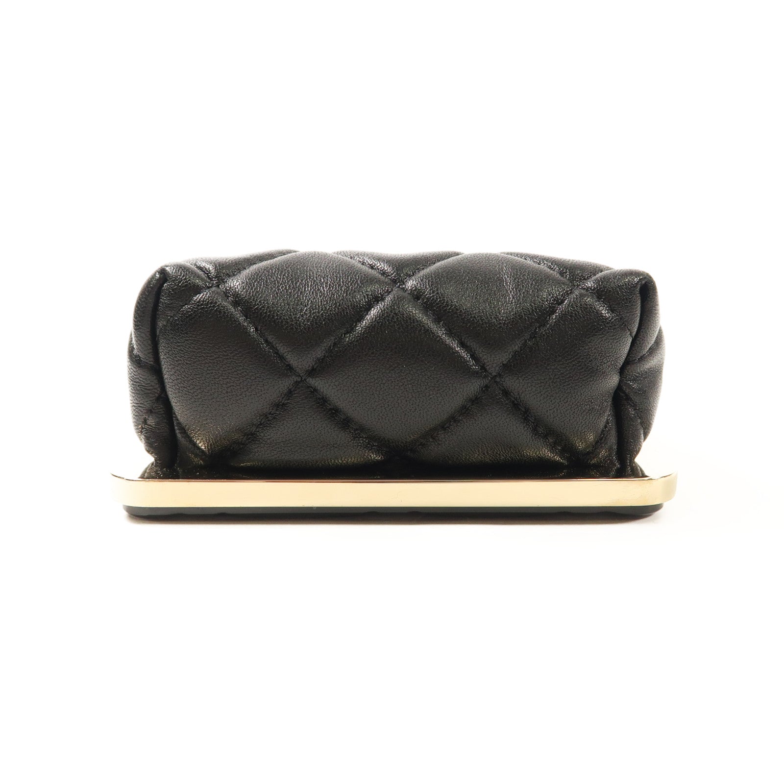 CHANEL 羊皮皮革Mini Chain Shoulder Bag金扣鏈帶肩背袋