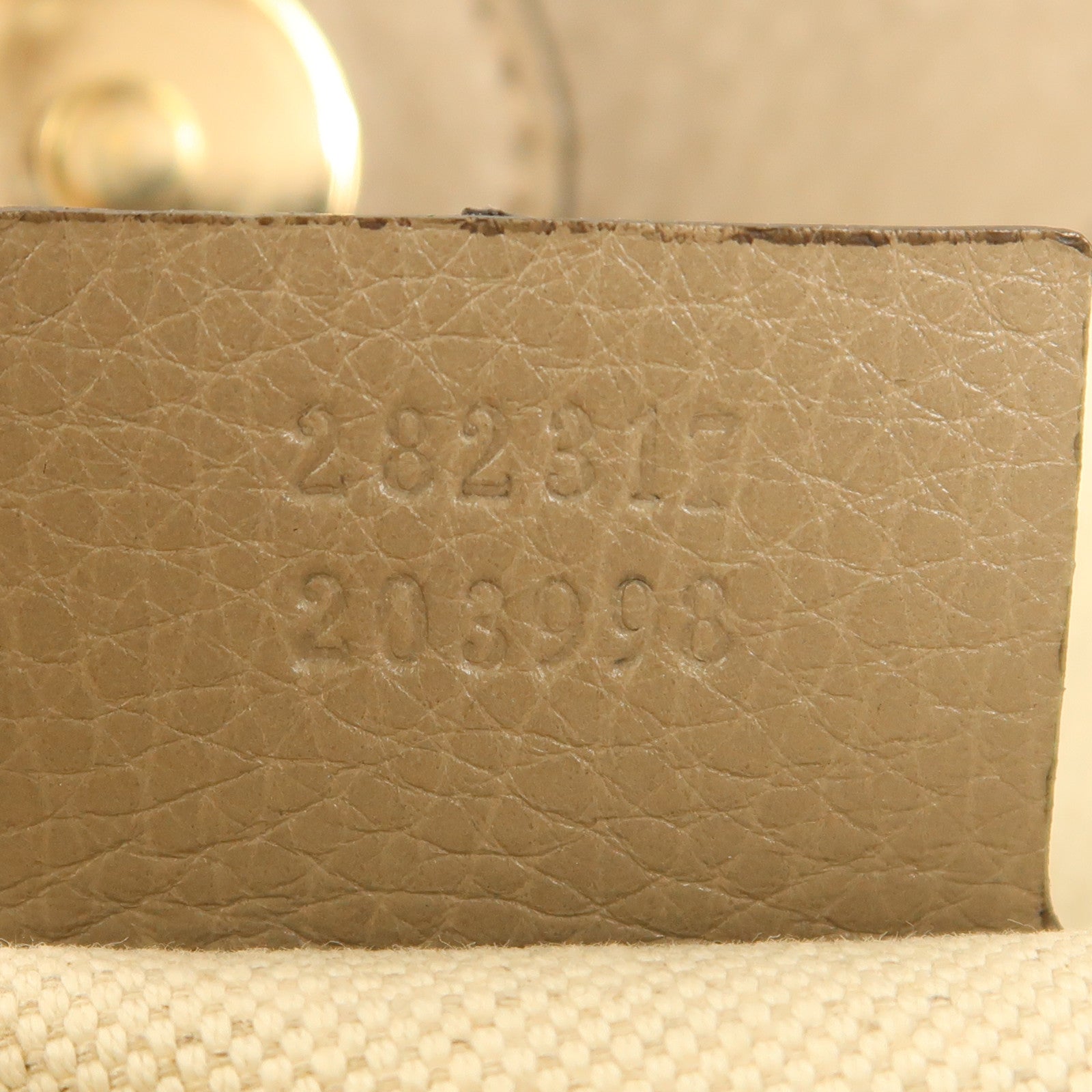 GUCCI 帆布Diana Bamboo Handle金扣手挽袋