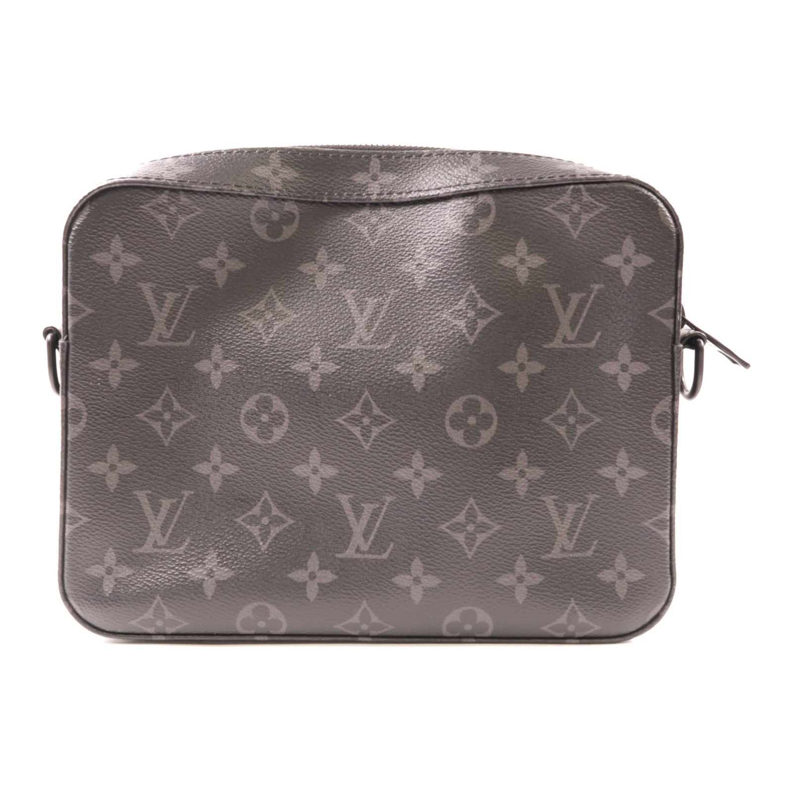 LOUIS VUITTON Monogram Eclipse Steamer肩背袋黑色