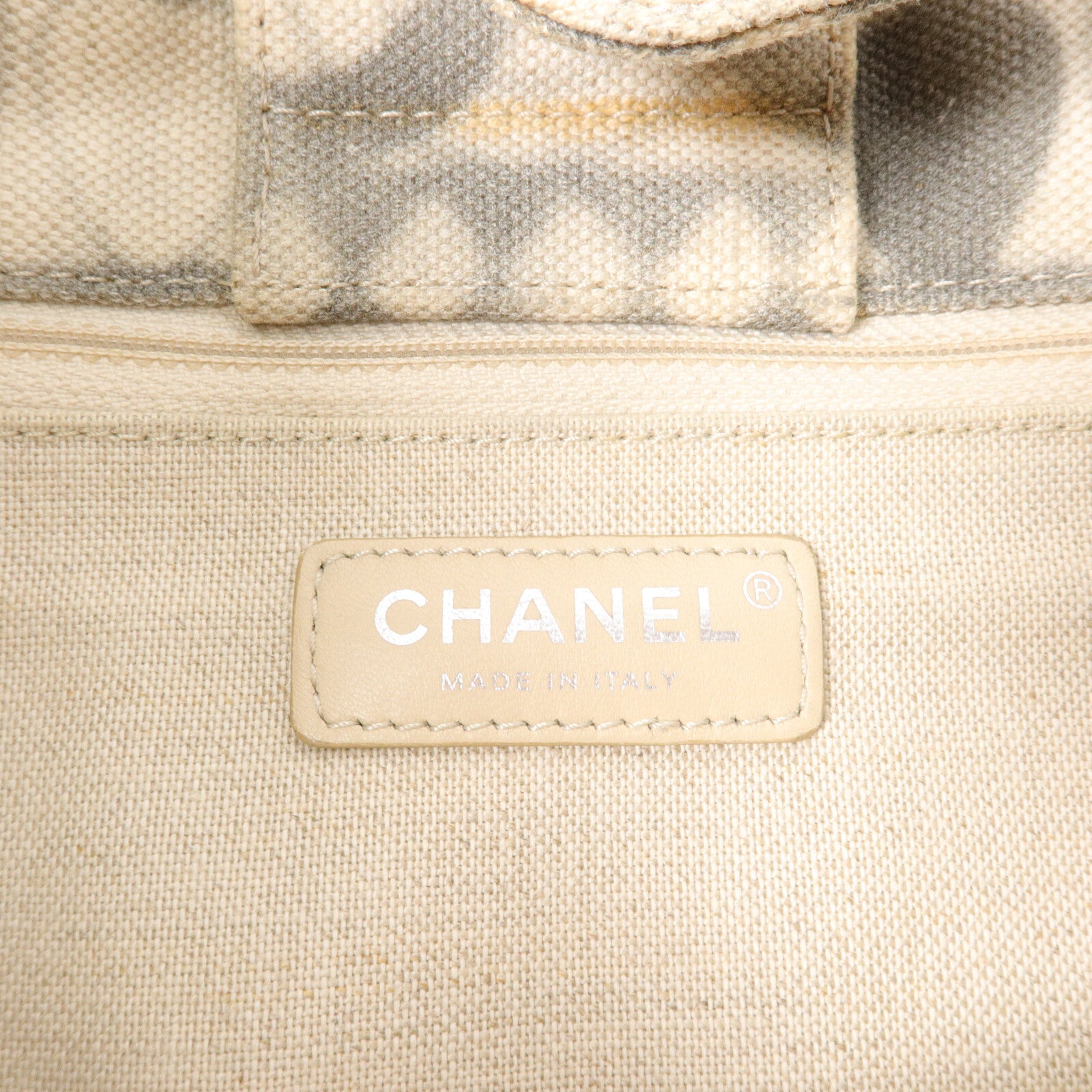 CHANEL 帆布Iliad Shopping Tote Bag手挽肩背兩用袋
