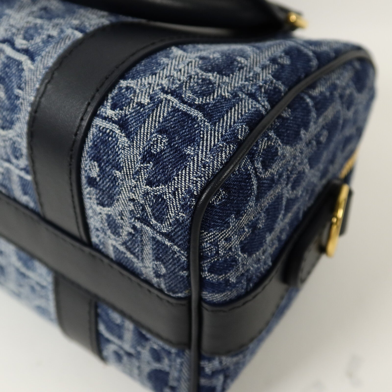 Dior 牛仔布Boston Bag手挽肩背兩用袋