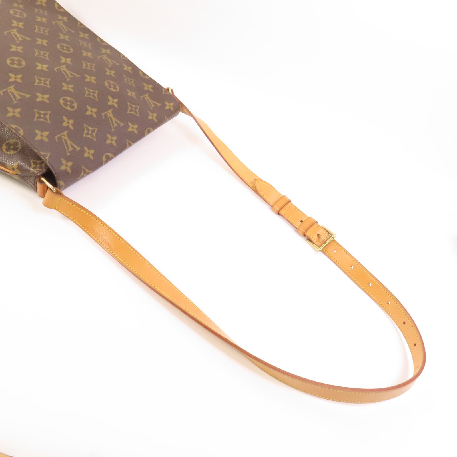 LOUIS VUITTON Monogram Musette金扣肩背袋