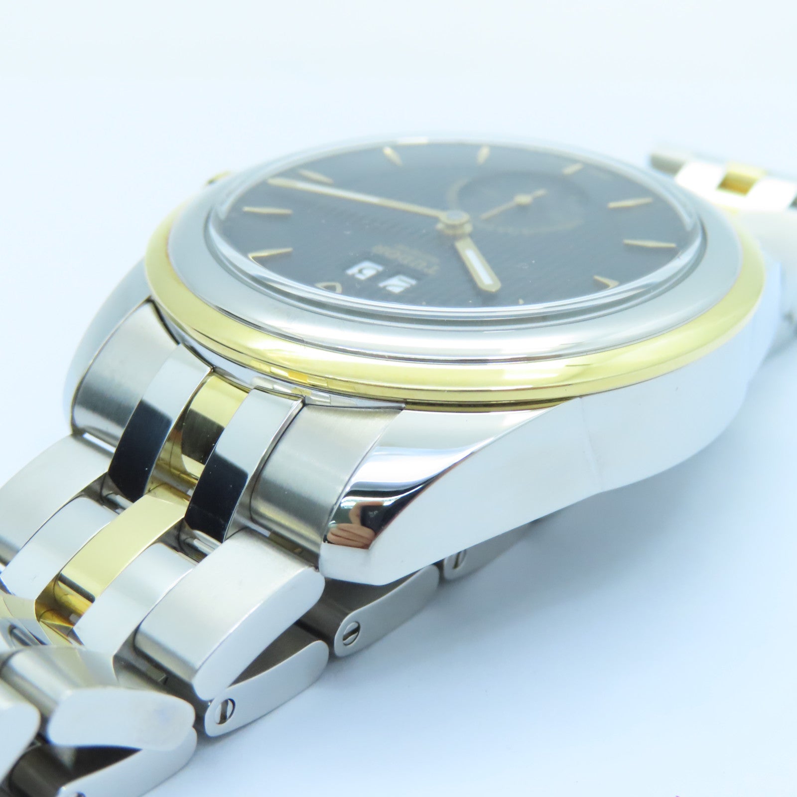 TUDOR Glamor Double Date 42MM Stainless Steel/18K Gold Watch Automatic Movement Black