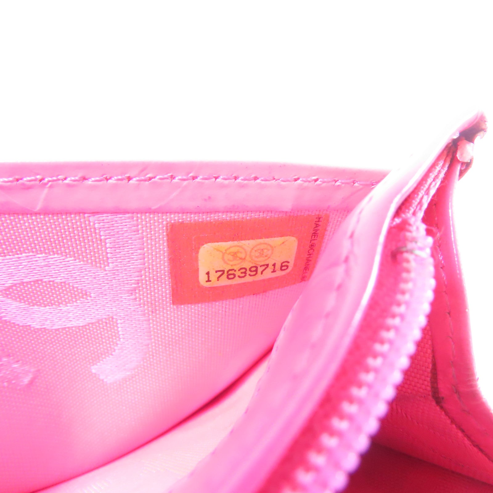 CHANEL 菱格牛皮皮革Cambon Wallet銀扣長錢包黑色
