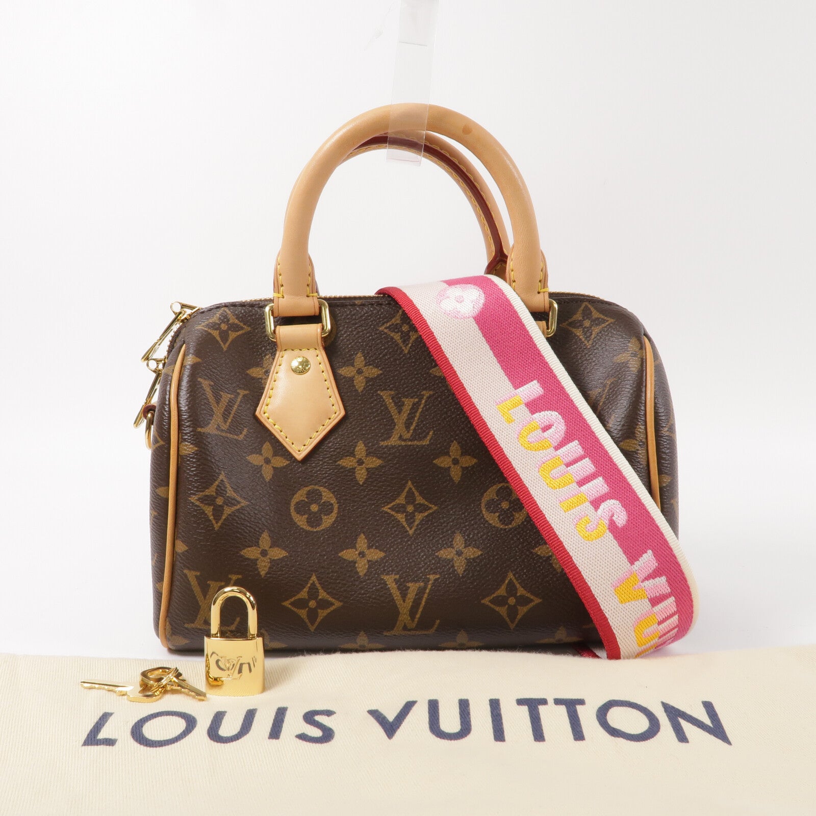 LOUIS VUITTON Monogram Speedy Bandouliere 20手挽肩背兩用袋