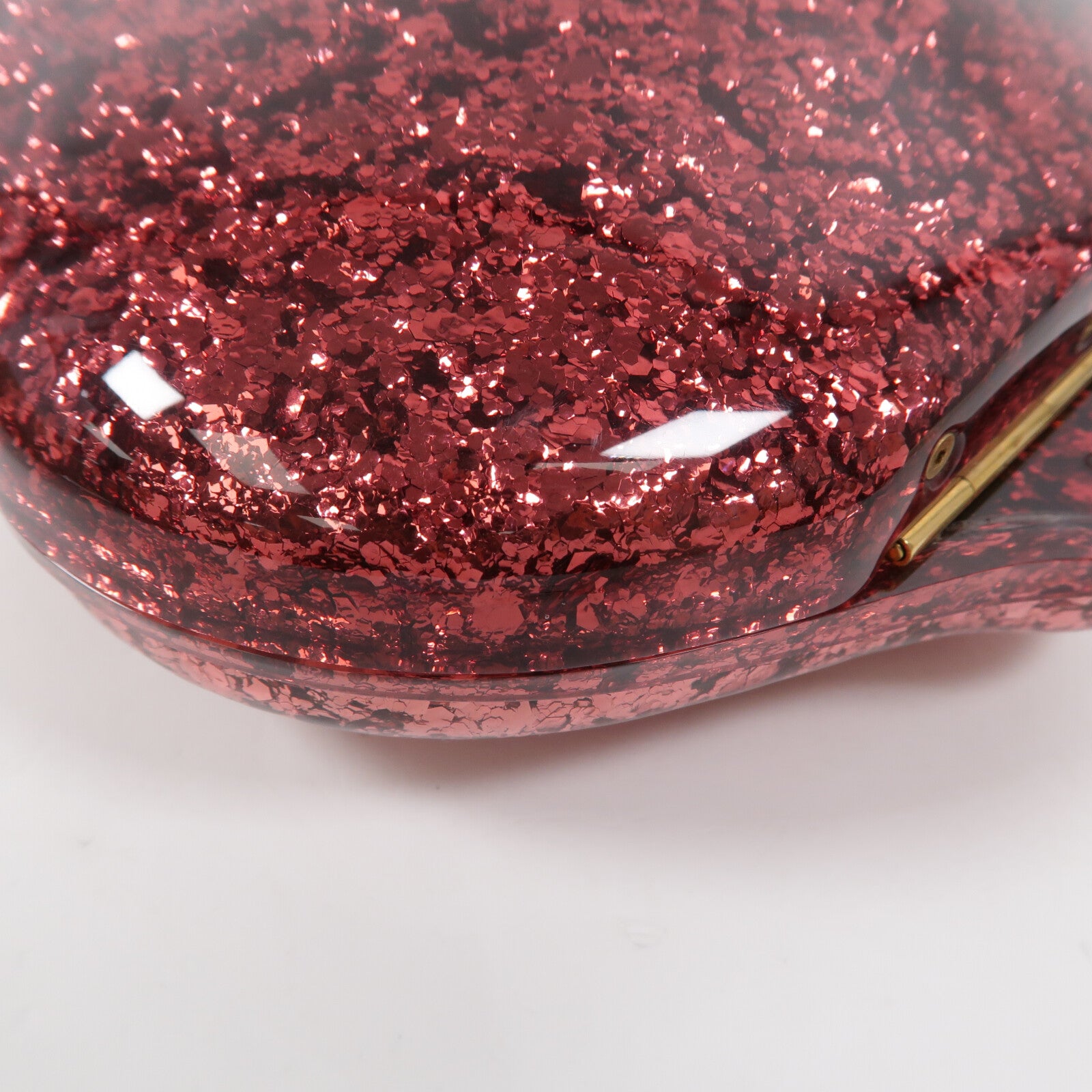 GUCCI Plexiglass Glitter Cat Clutch鏈帶肩背袋